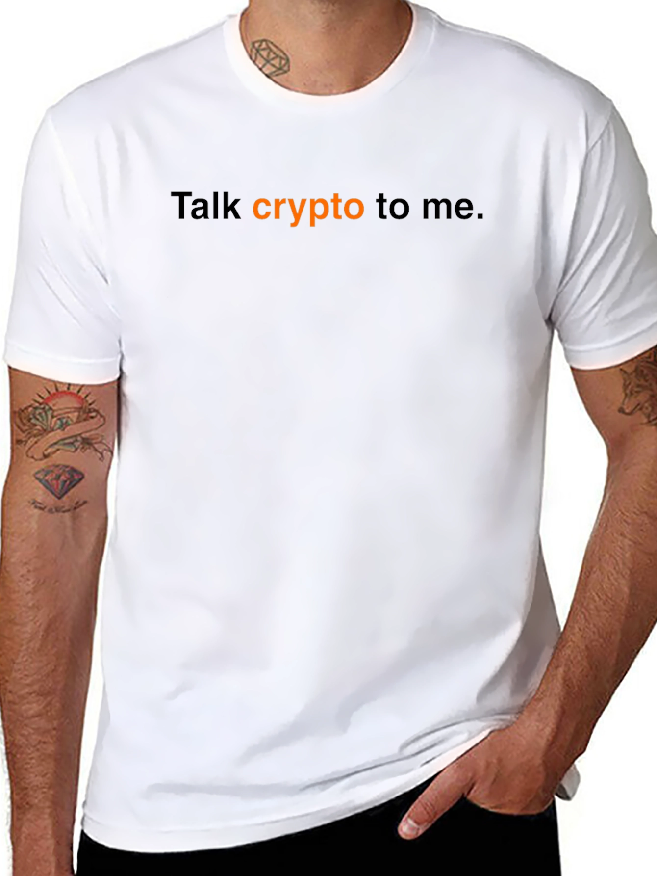 Talk Crypto To Me Black Tee
