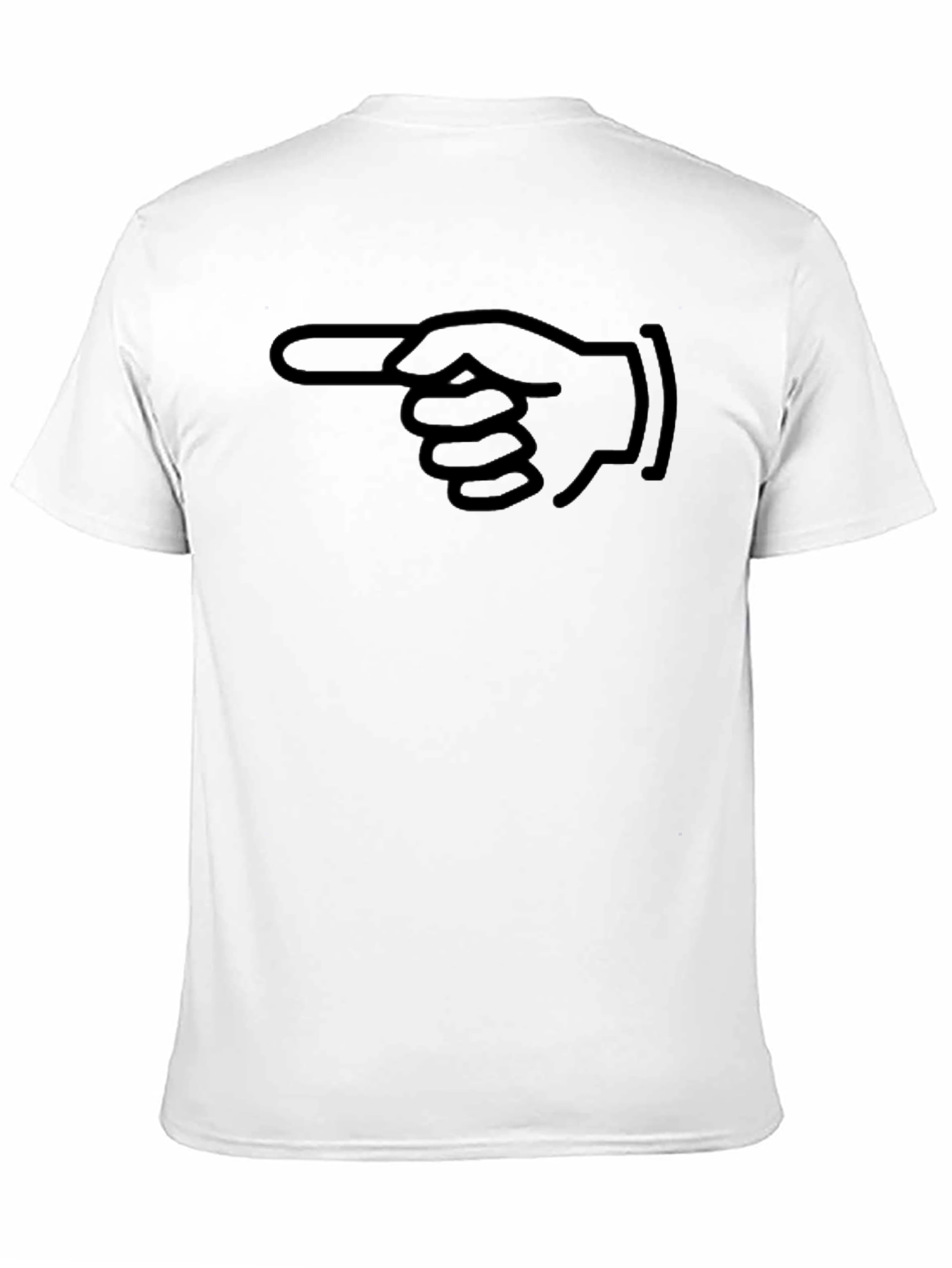 Pointing Hand Graphic T-Shirt - Classic Black