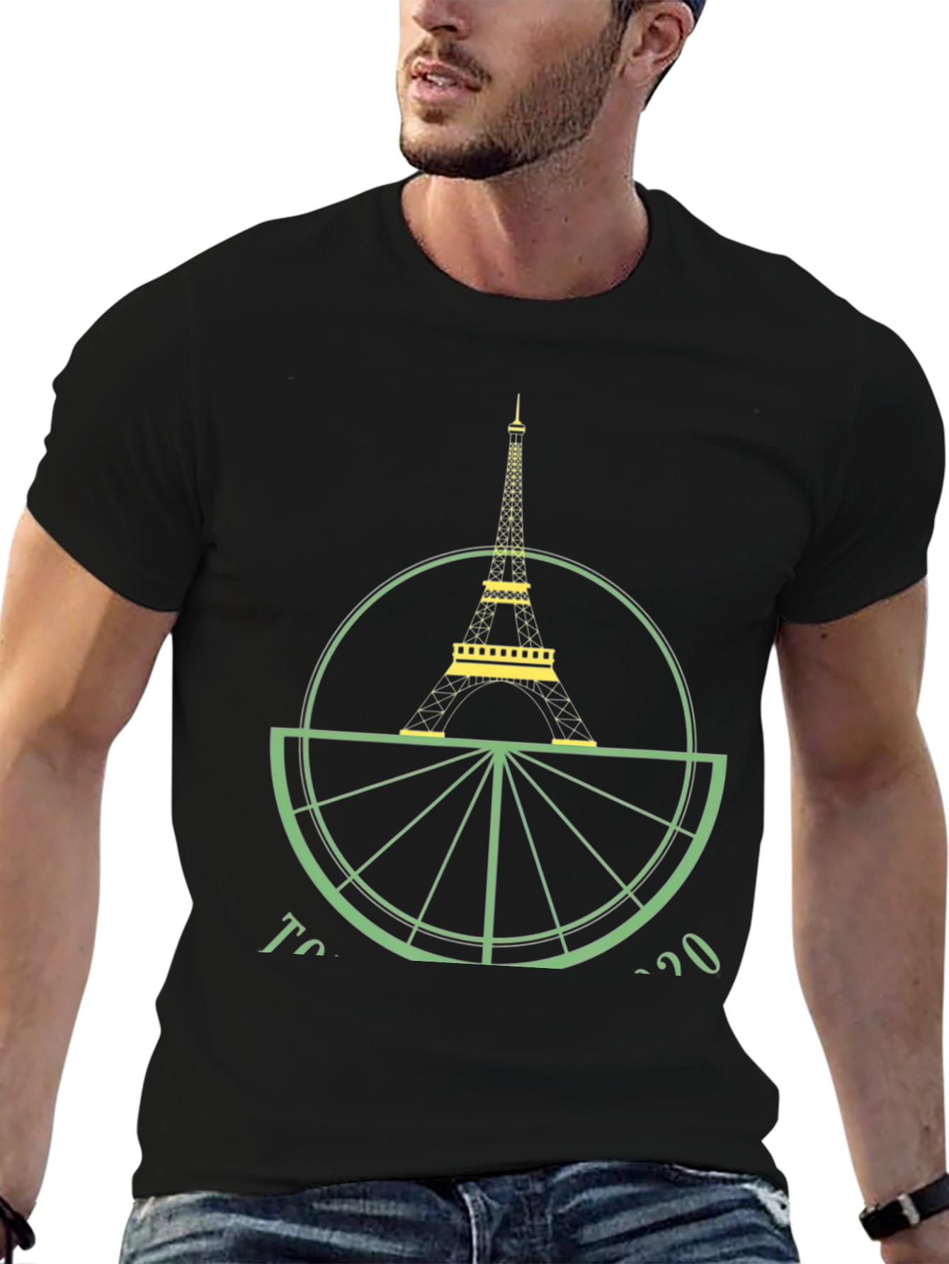 Paris 2020 Graphic Tee - Eiffel Tower Souvenir Shirt