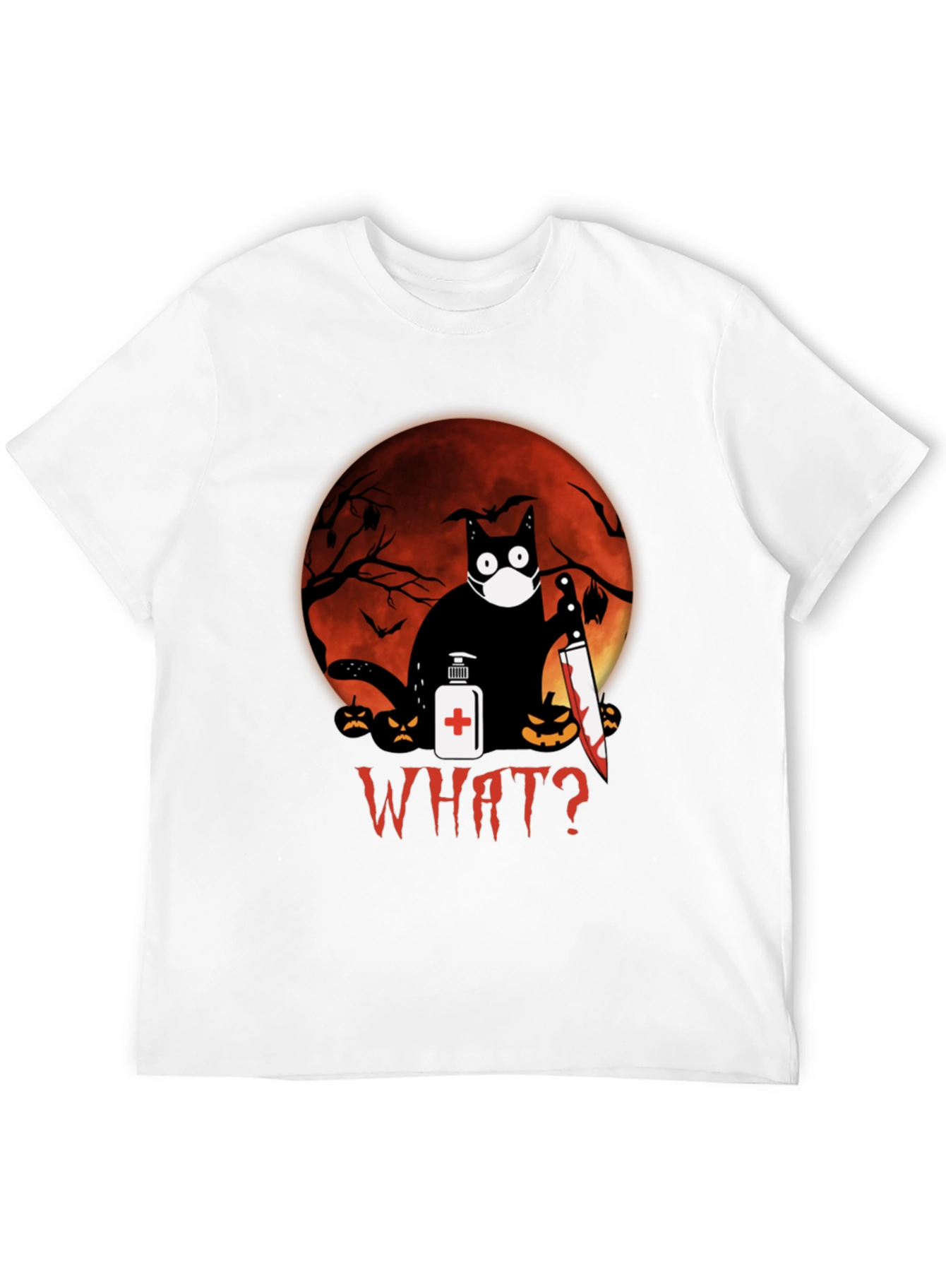 Halloween Cat Graphic Tee