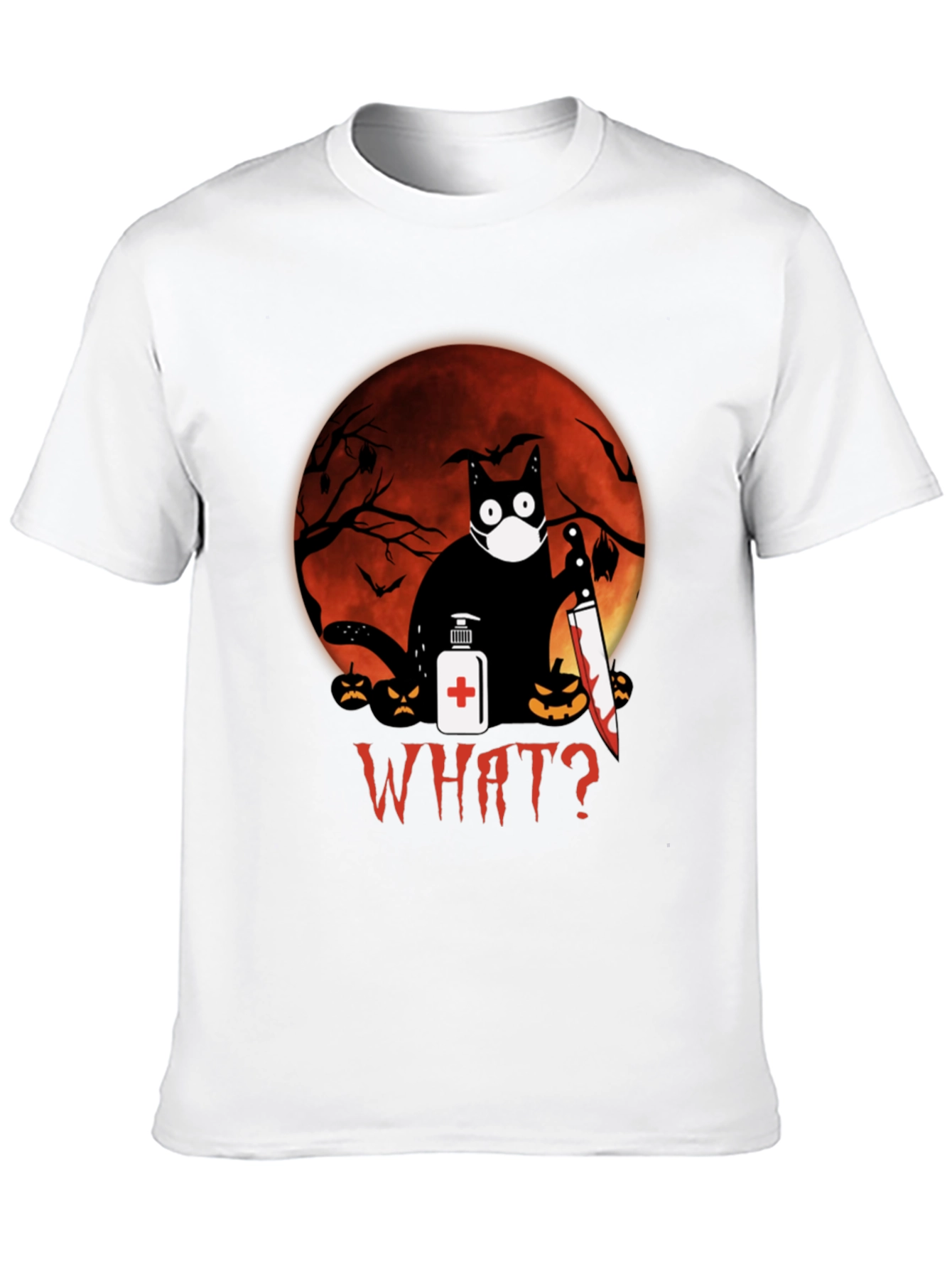 Halloween Cat Graphic Tee