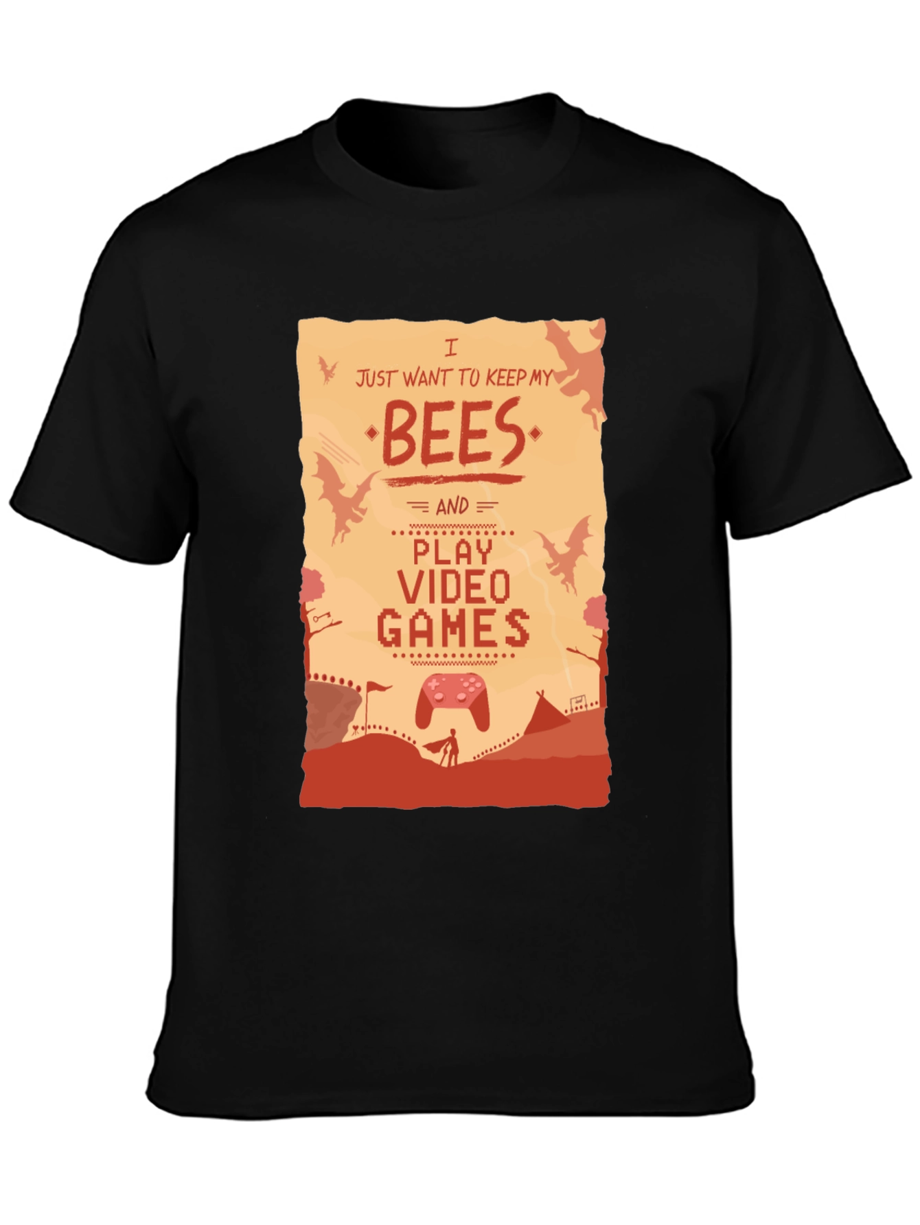 Bees & Video Games Graphic T-Shirt