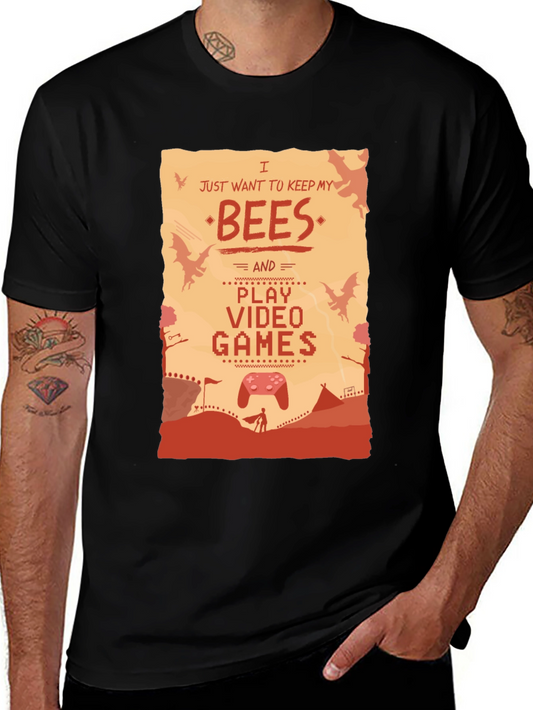 Bees & Video Games Graphic T-Shirt
