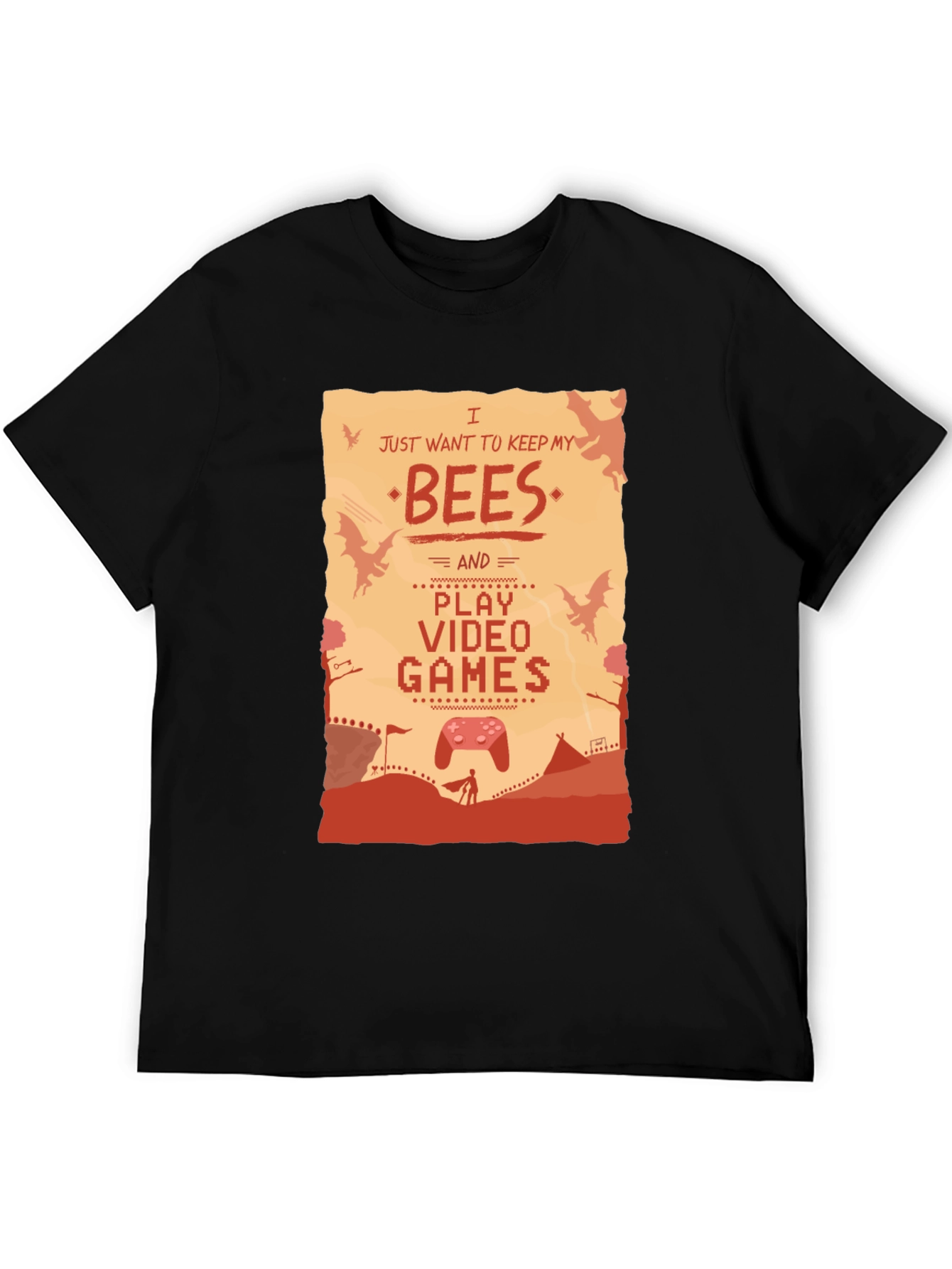 Bees & Video Games Graphic T-Shirt