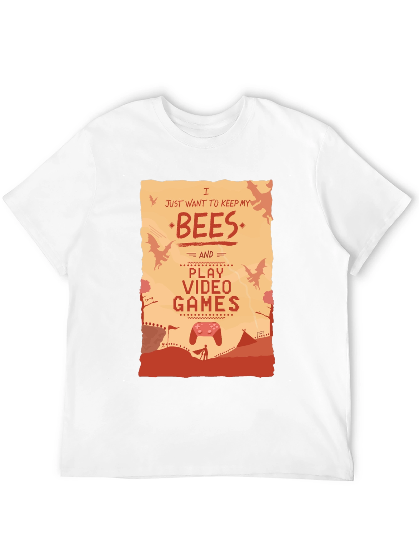 Bees & Video Games Graphic T-Shirt