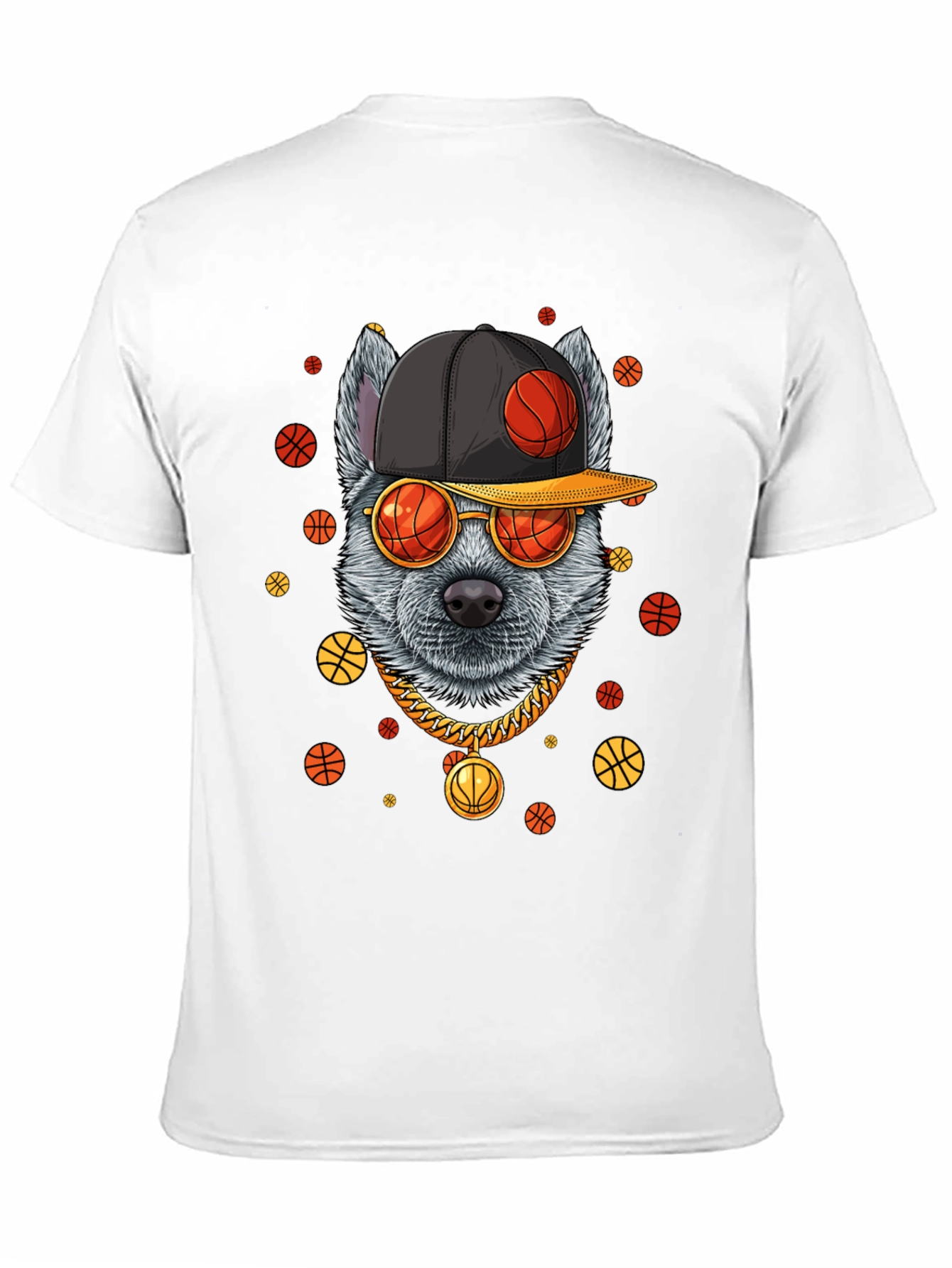 Cool Dog Basketball Graphic Tee