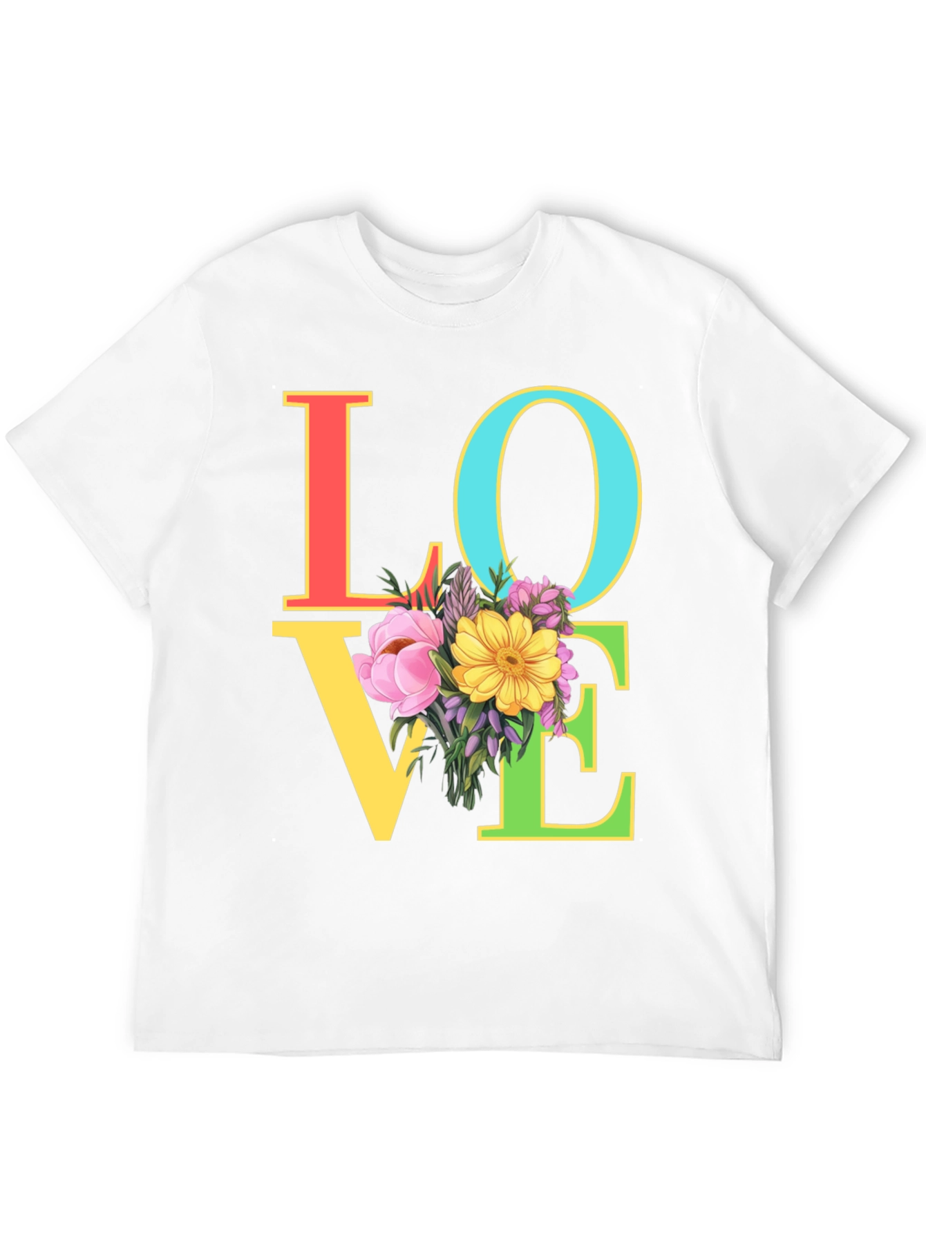 Floral LOVE Graphic Tee - Unisex