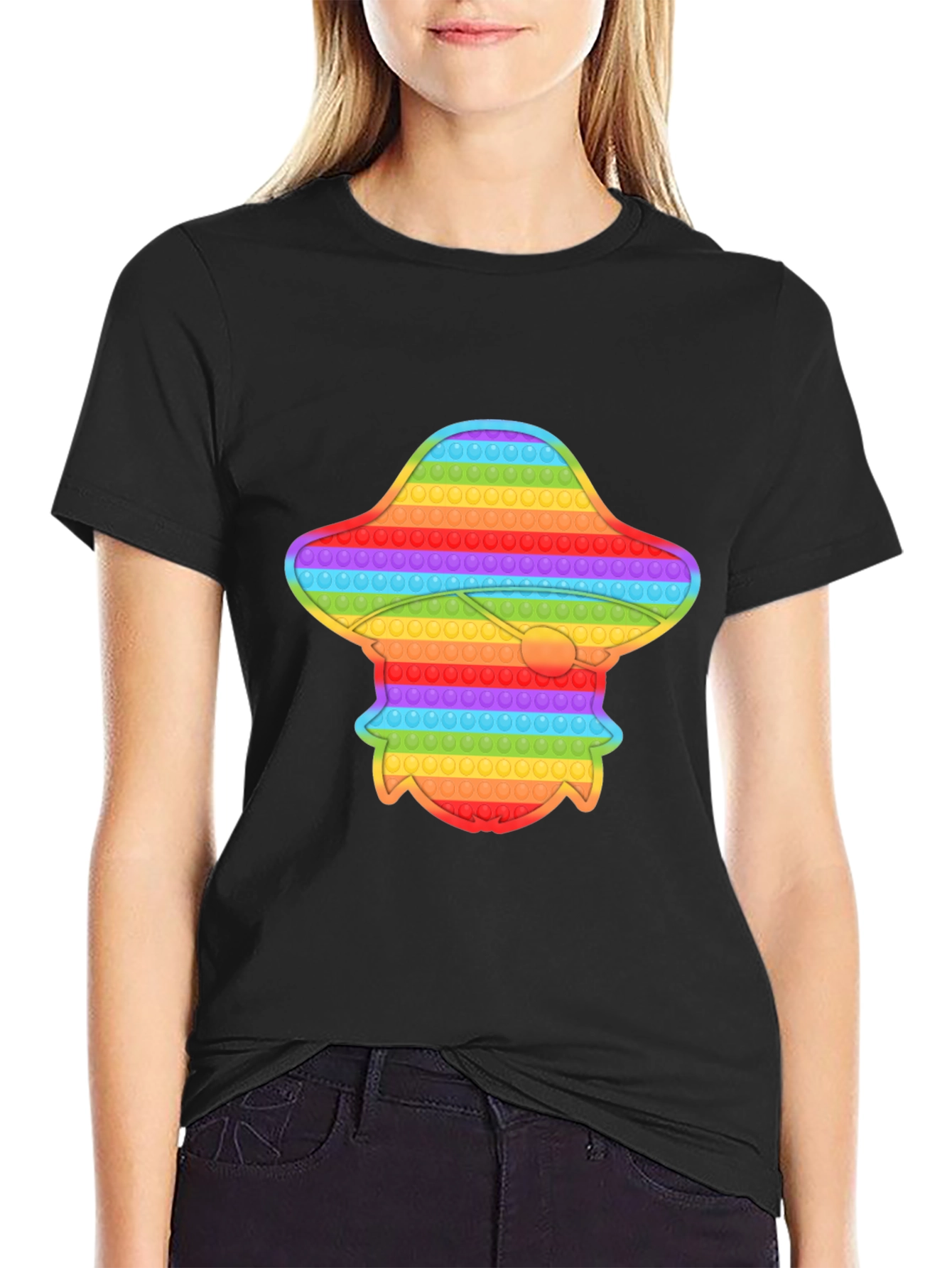 Rainbow UFO Pop It T-Shirt