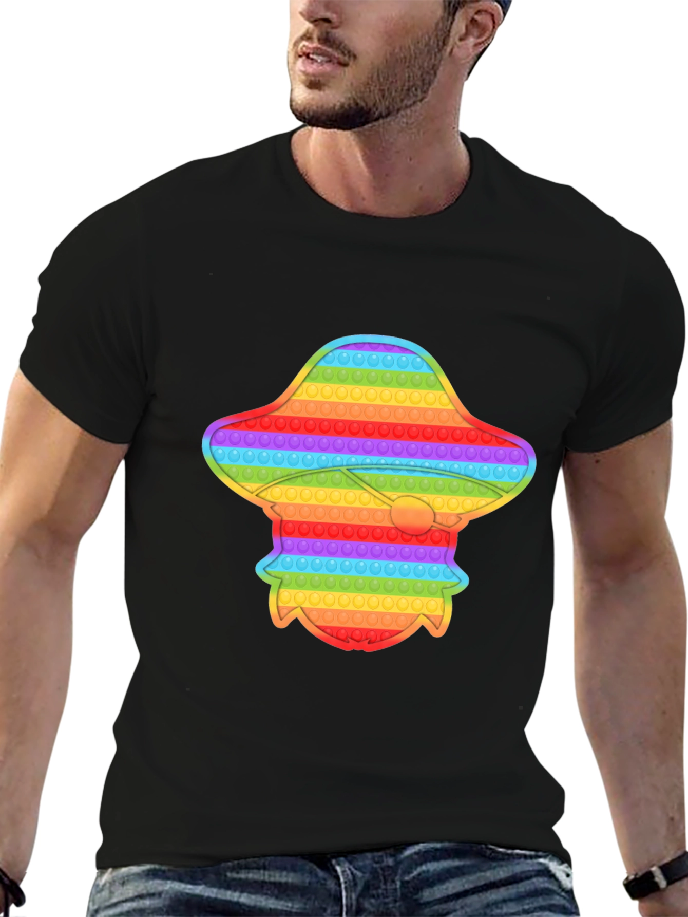 Rainbow UFO Pop It T-Shirt