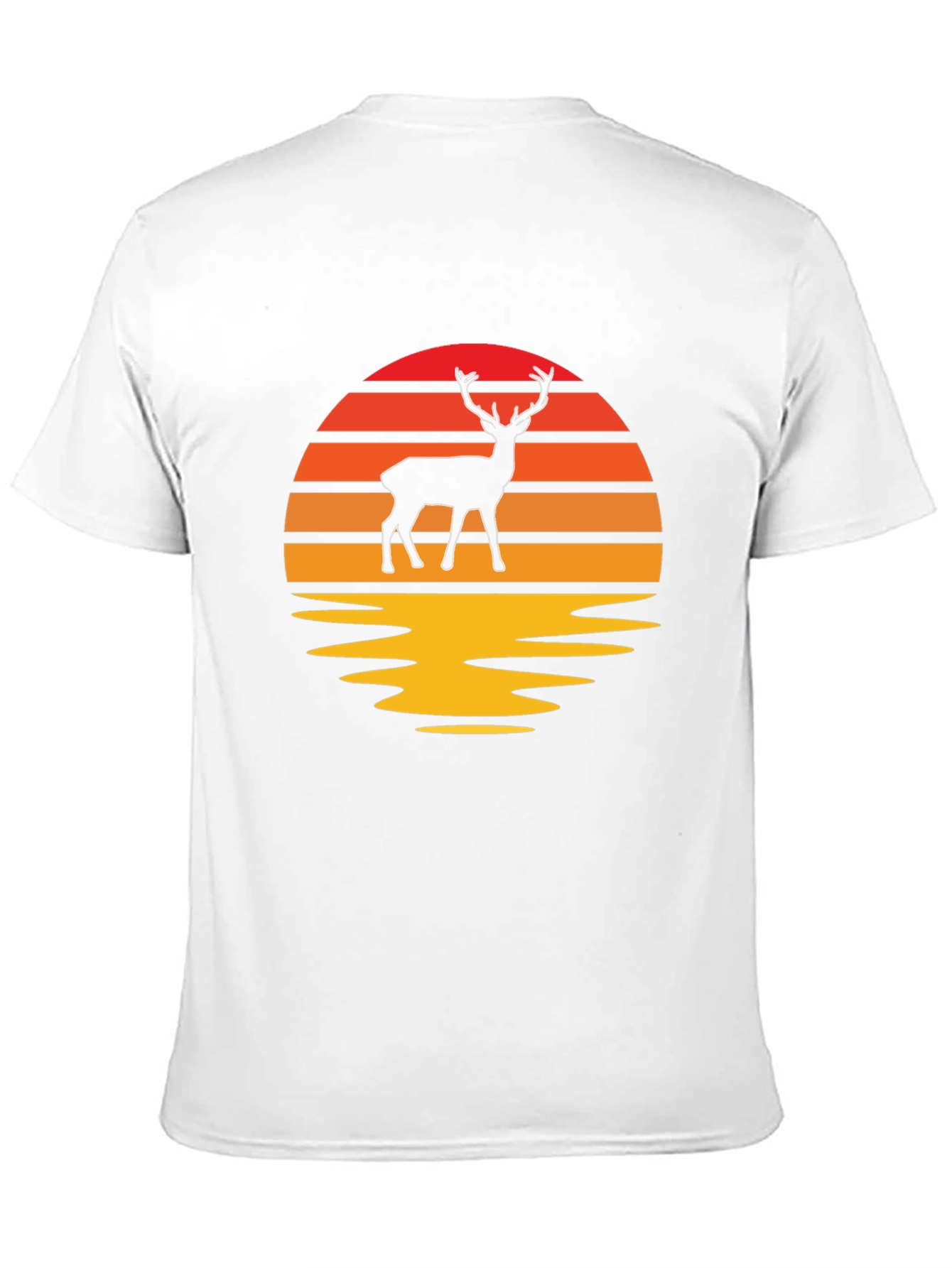 Sunset Deer Graphic Tee - Nature Lovers T-Shirt