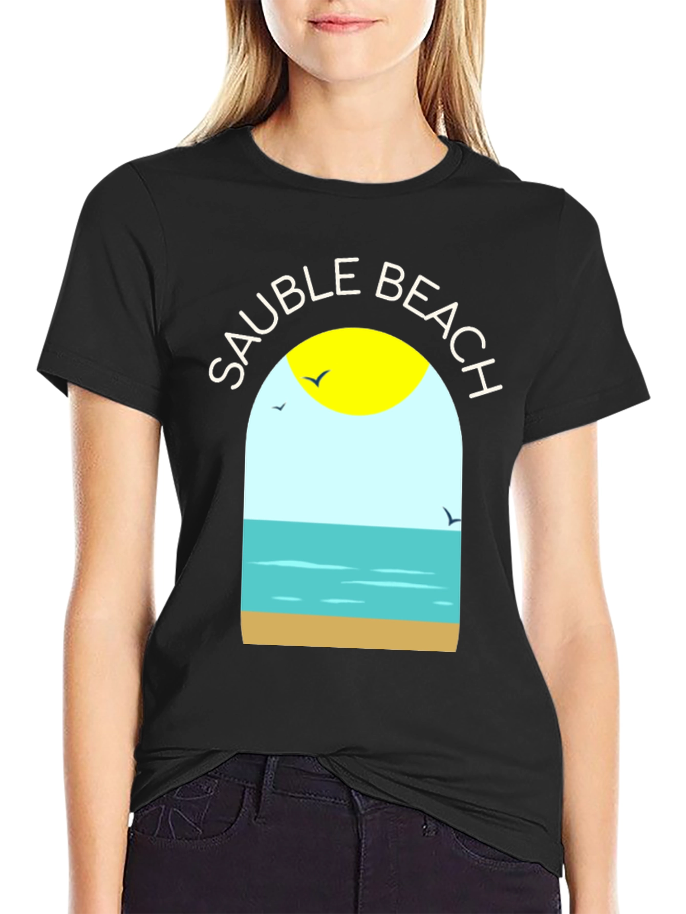 Sauble Beach Graphic T-Shirt - Black