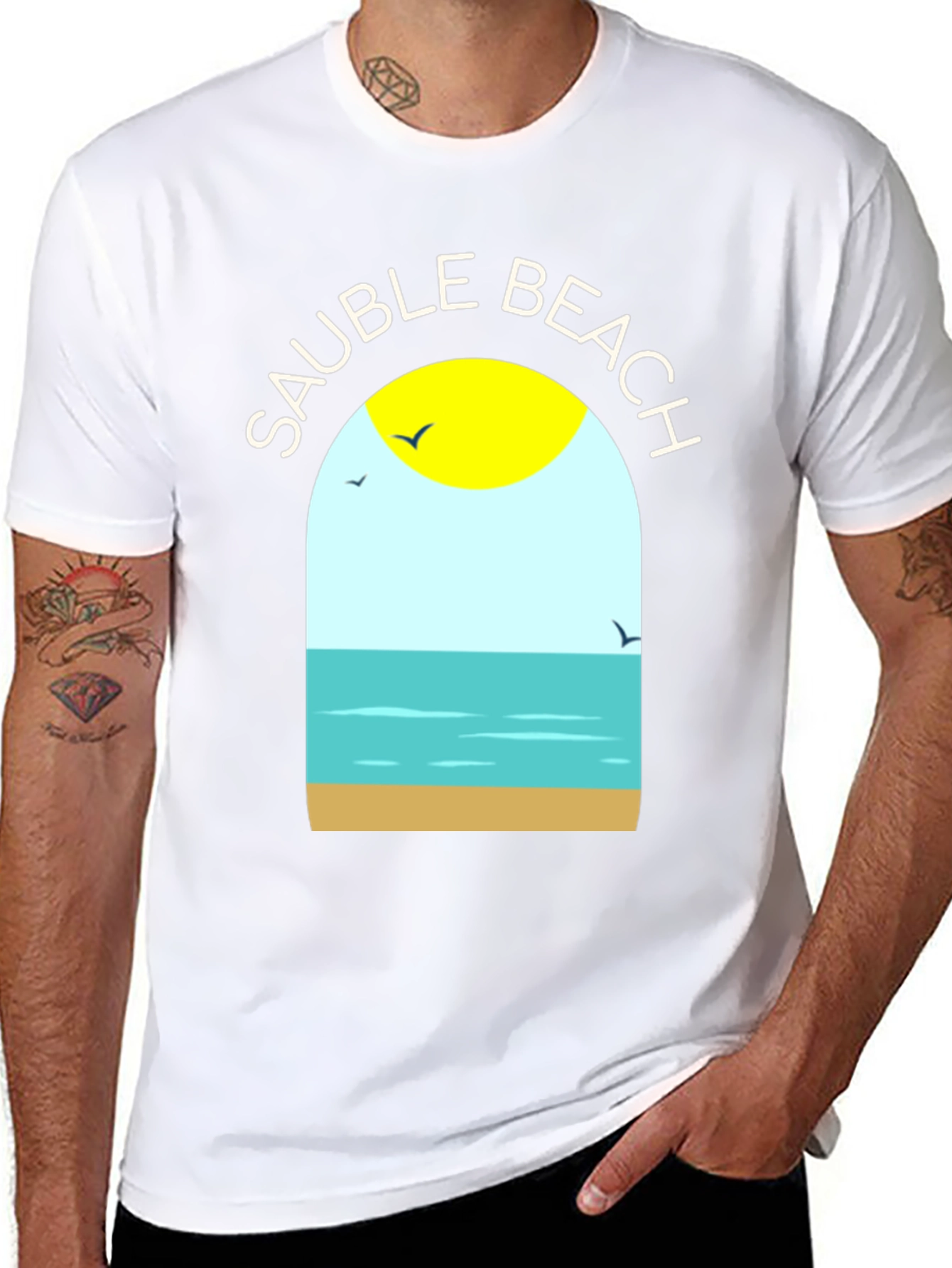 Sauble Beach Graphic T-Shirt - Black