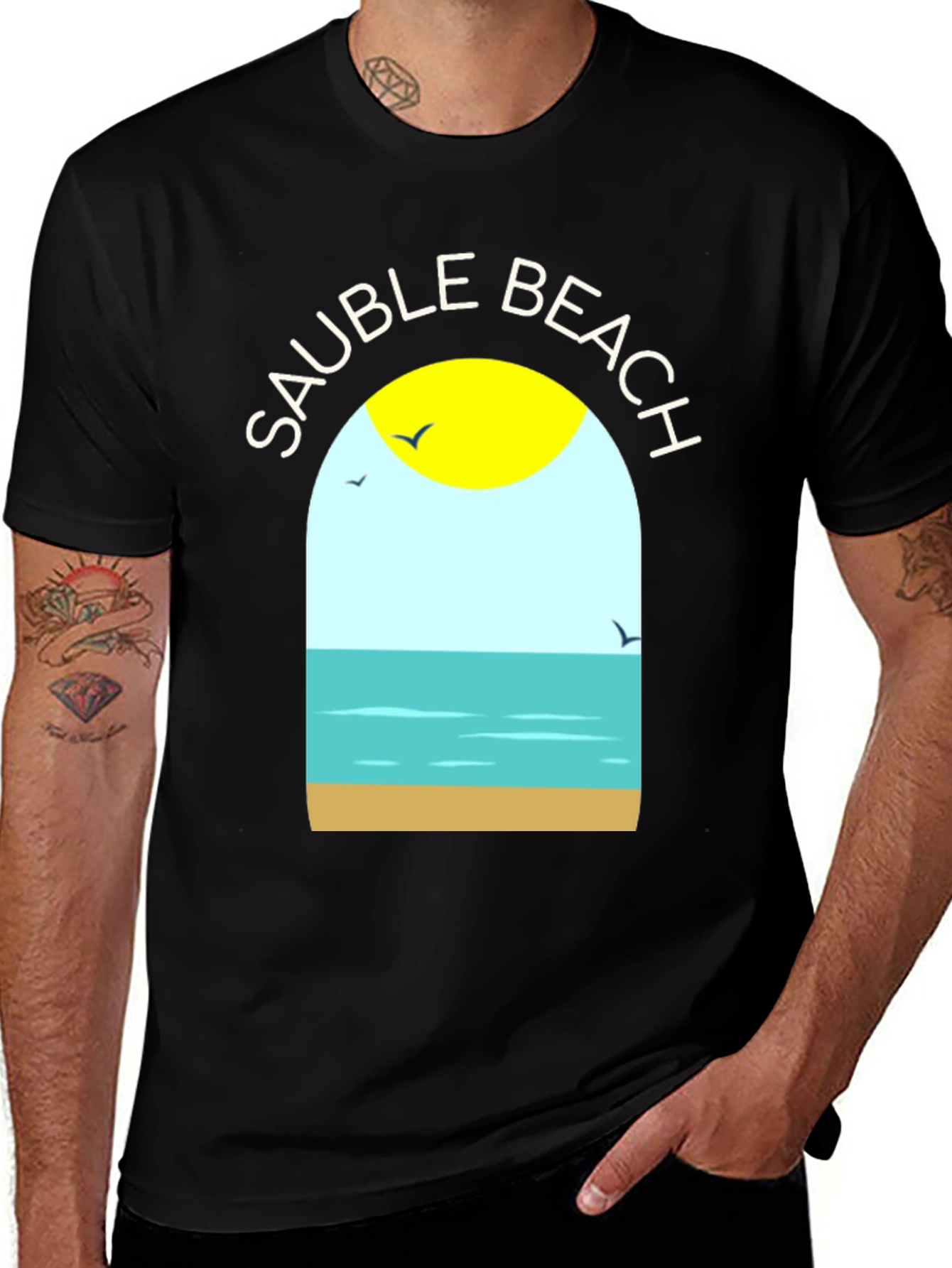 Sauble Beach Graphic T-Shirt - Black