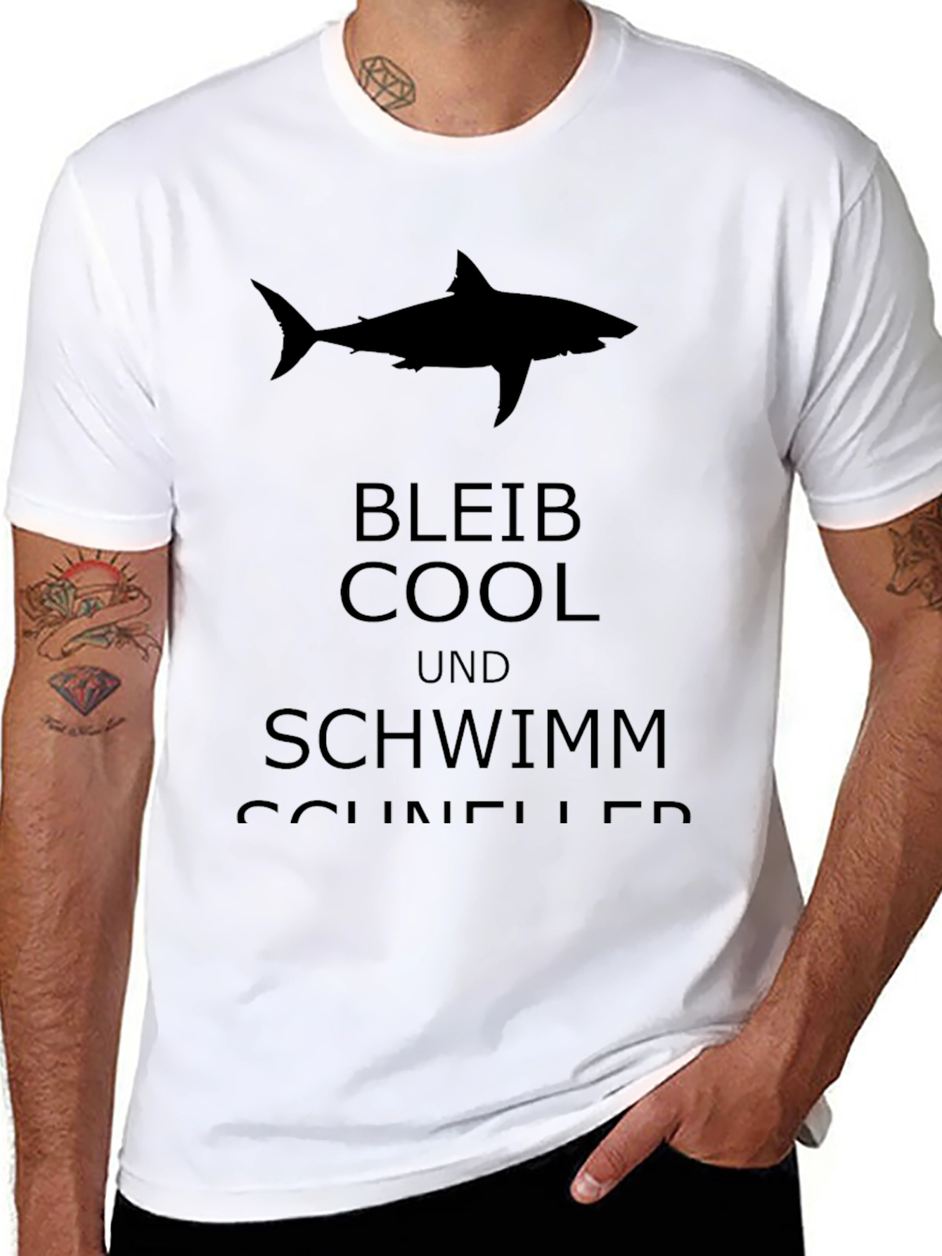 Stay Cool Shark Graphic T-Shirt