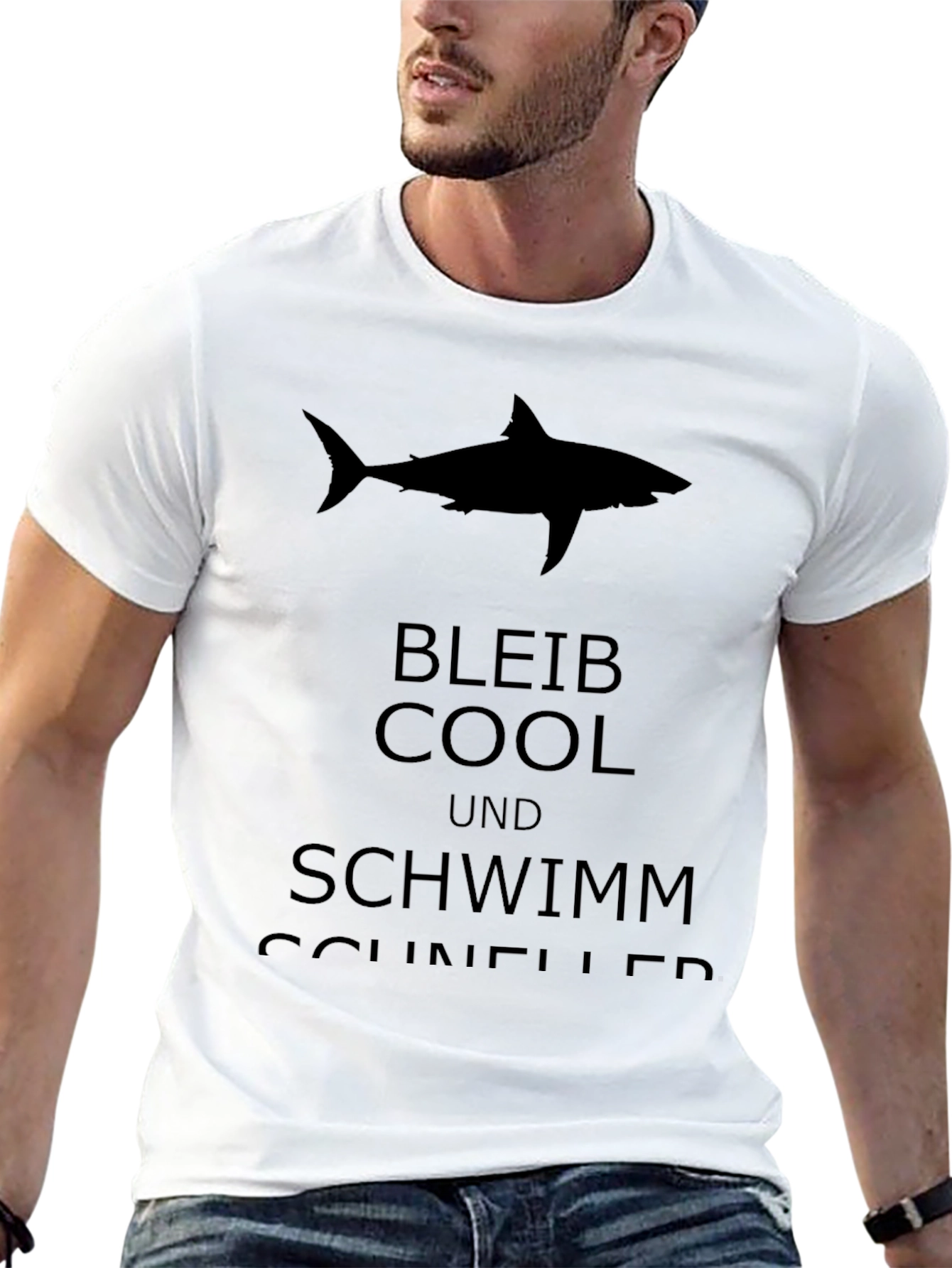 Stay Cool Shark Graphic T-Shirt