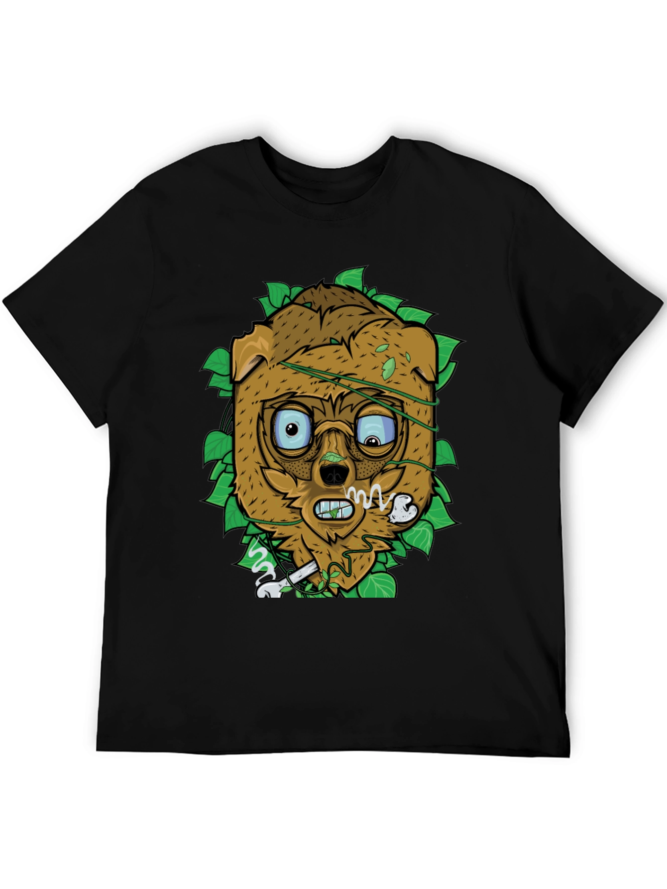 Cartoon Dog with Bone T-Shirt - Unique Graphic Tee