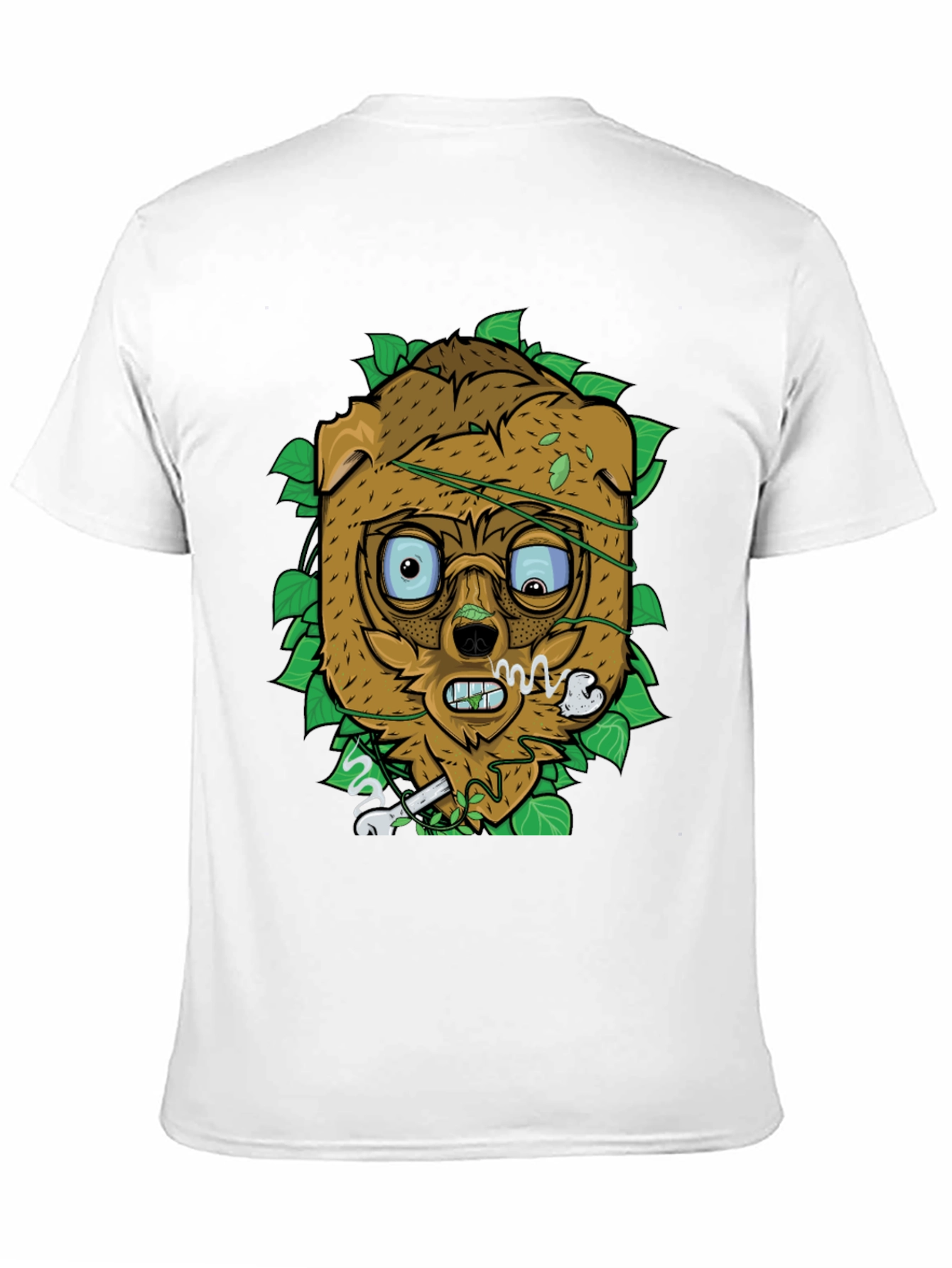 Cartoon Dog with Bone T-Shirt - Unique Graphic Tee