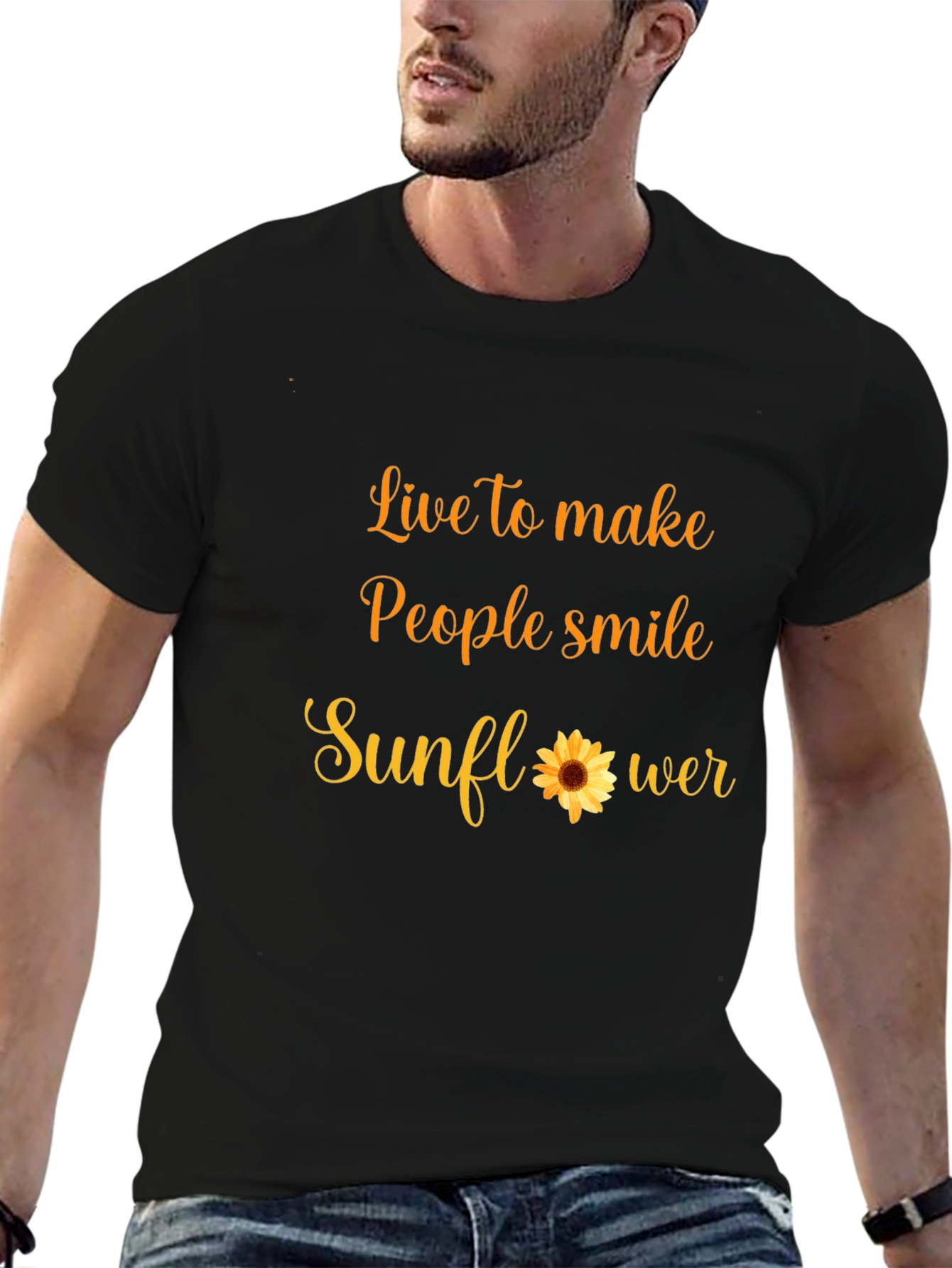 Live to Make People Smile Sunflower T-Shirt