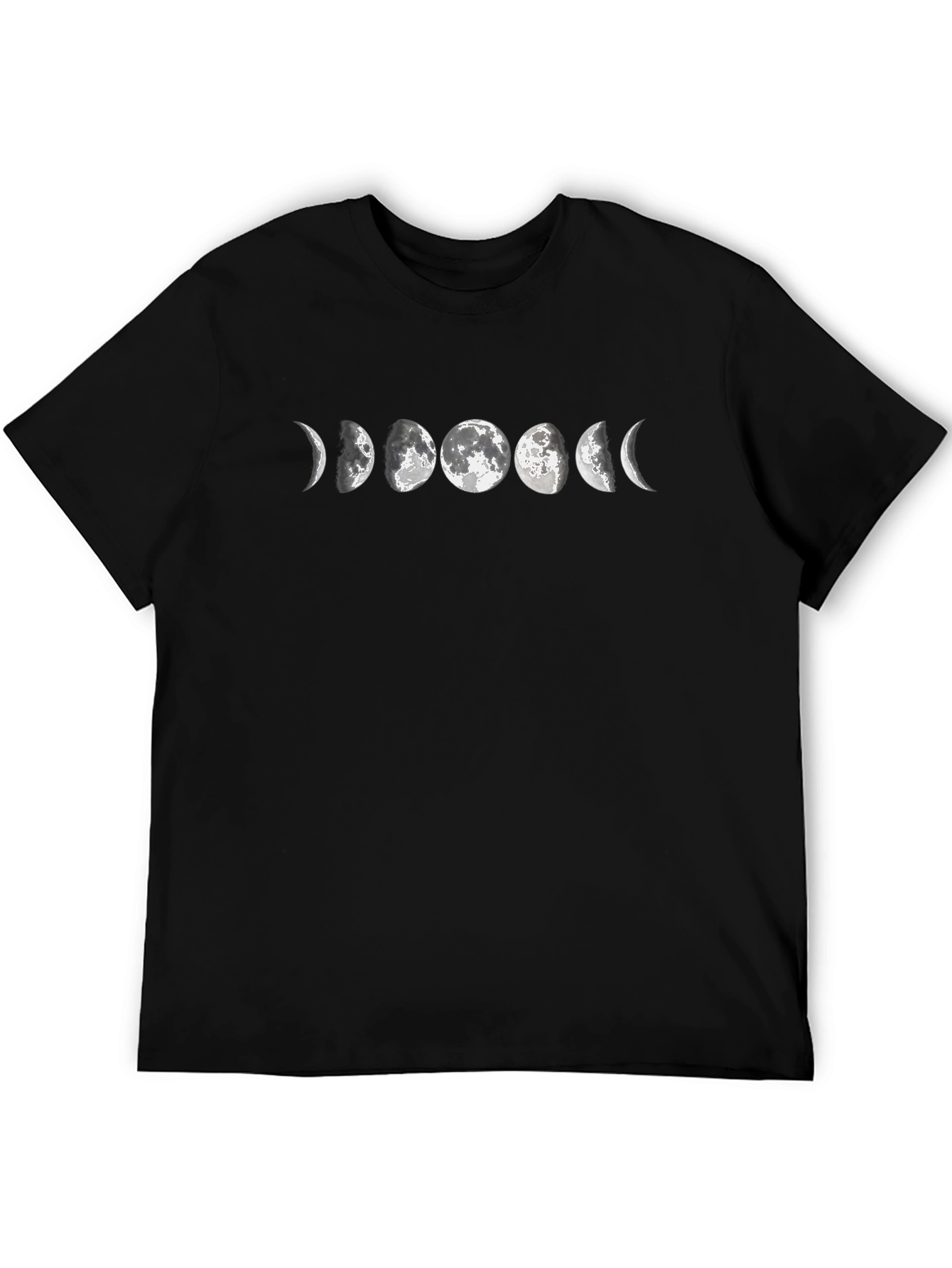 Lunar Phase Graphic Tee - Black