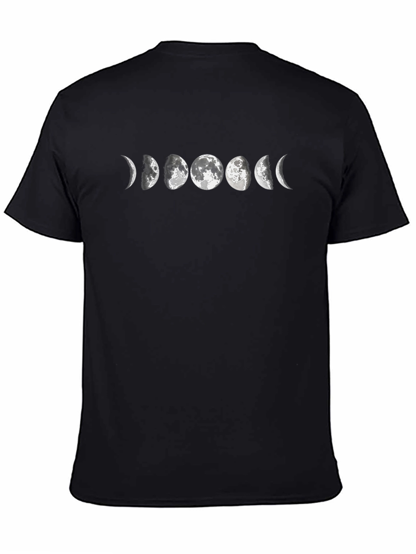 Lunar Phase Graphic Tee - Black