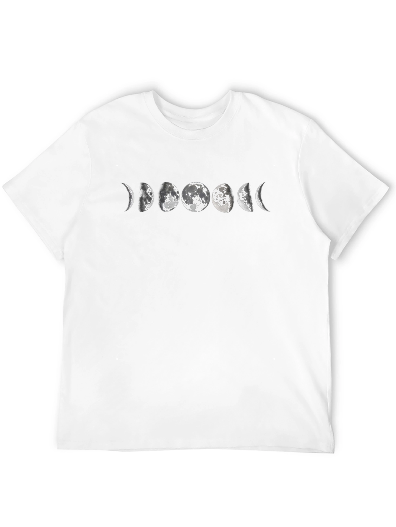 Lunar Phase Graphic Tee - Black