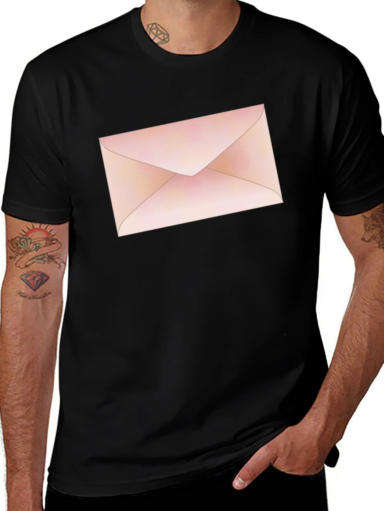 Envelope Graphic T-Shirt - Stylish Unisex Tee