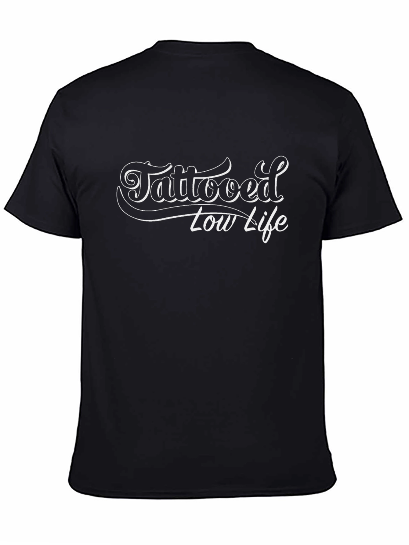 Tattooed Low Life Graphic T-Shirt - Black