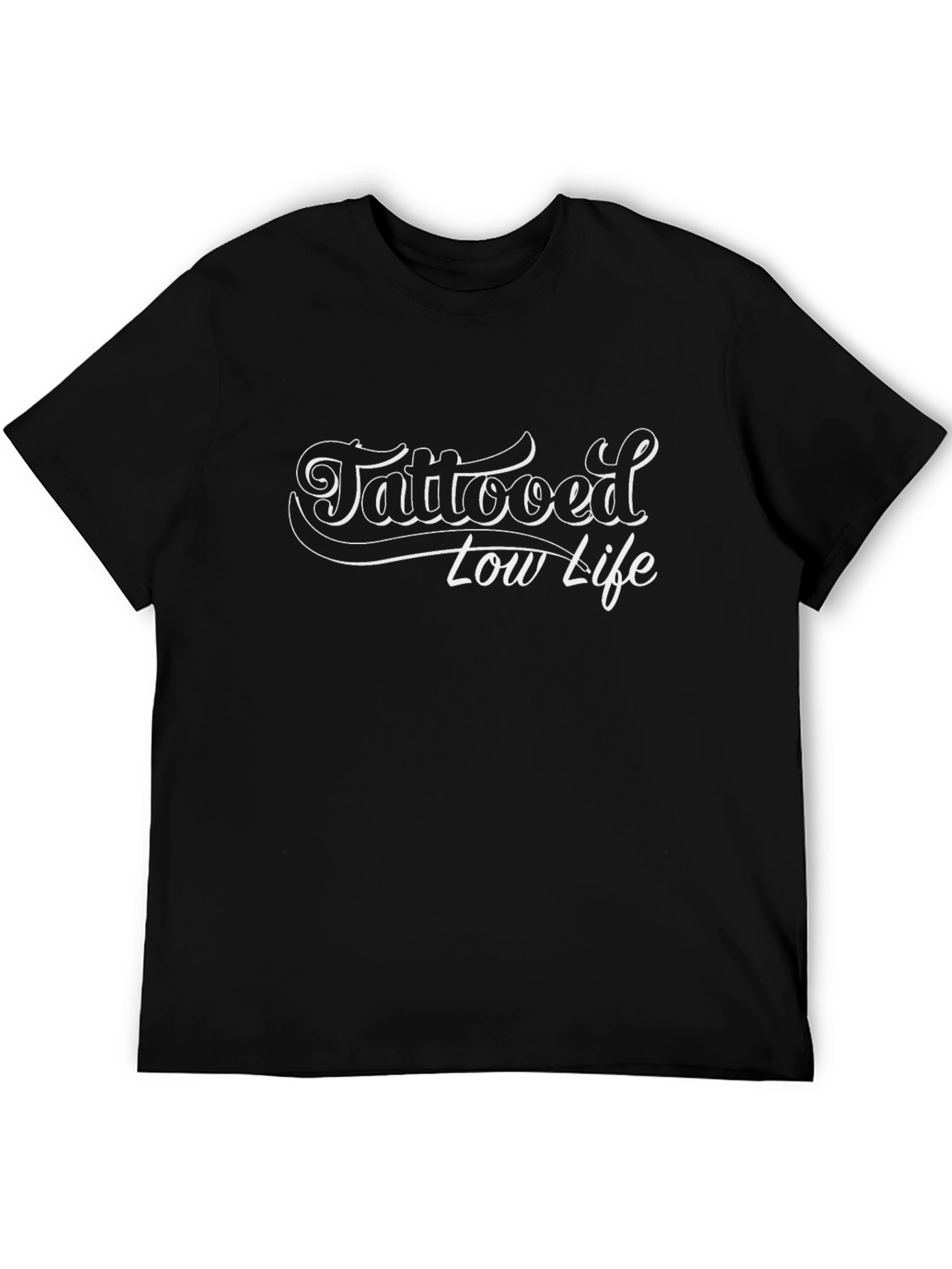 Tattooed Low Life Graphic T-Shirt - Black