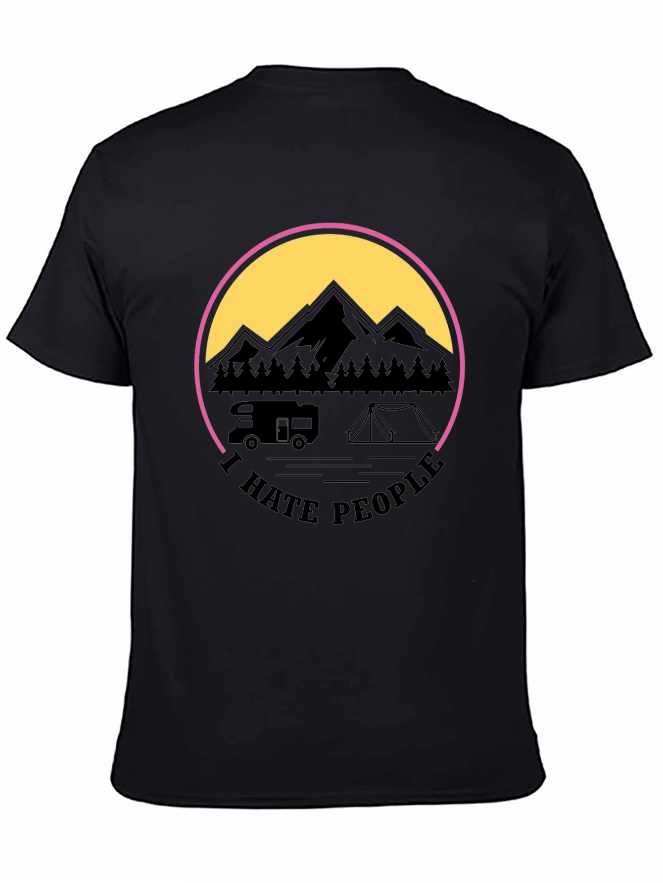 I Hate People Camping Graphic Tee
