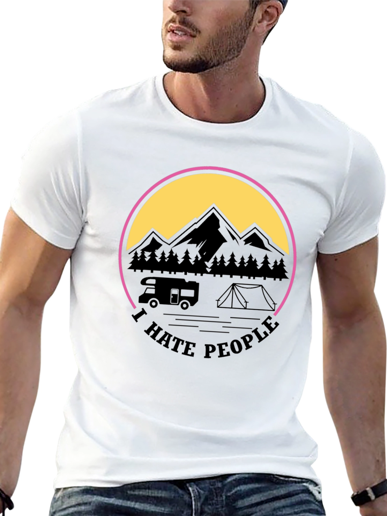 I Hate People Camping Graphic Tee