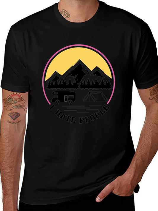 I Hate People Camping Graphic Tee