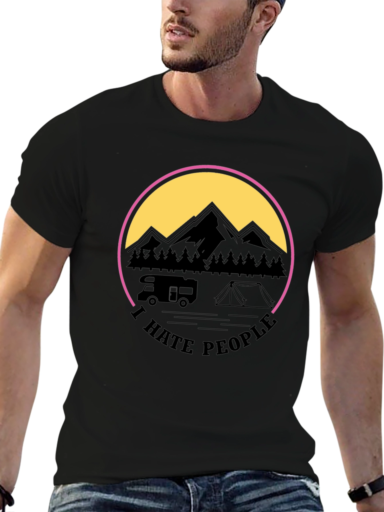 I Hate People Camping Graphic Tee