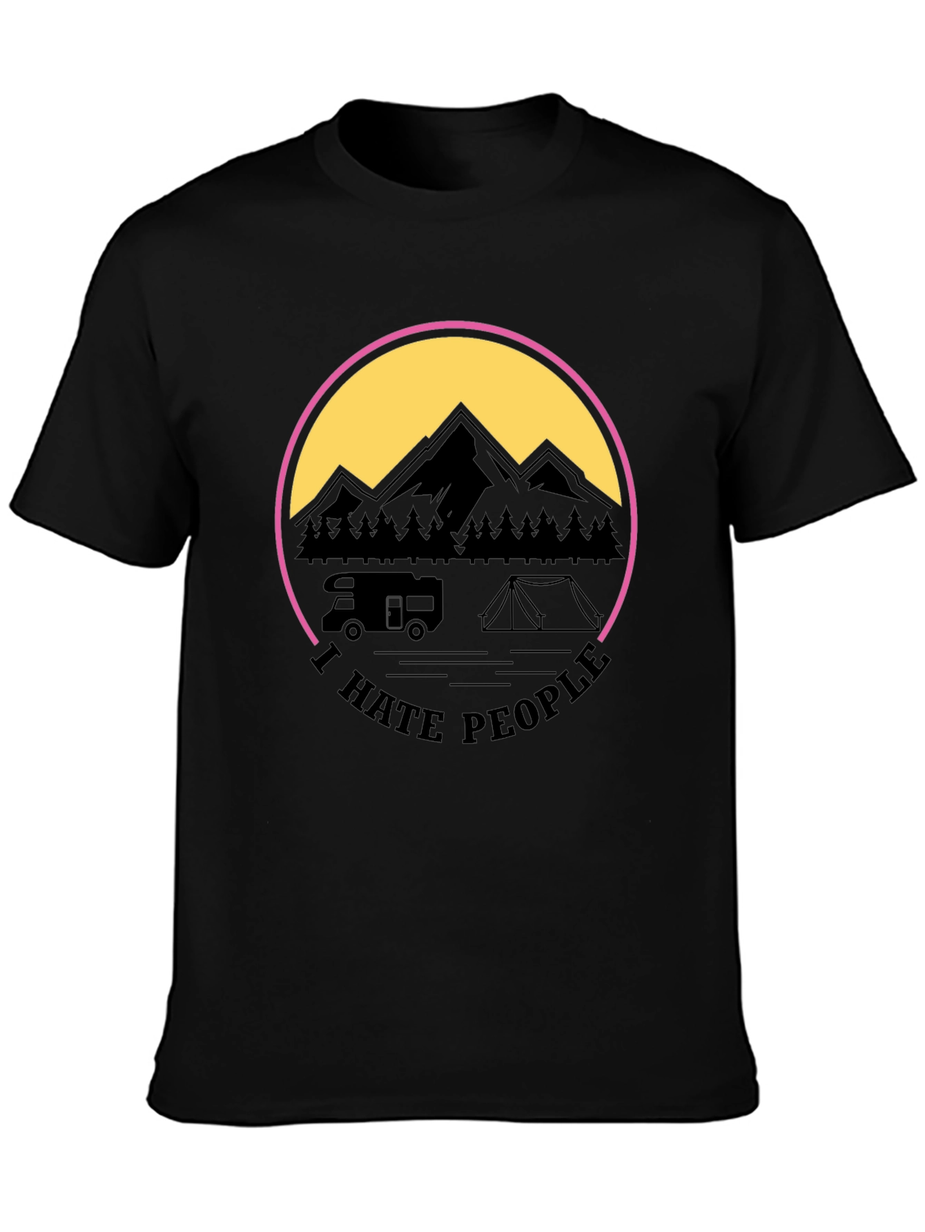 I Hate People Camping Graphic Tee