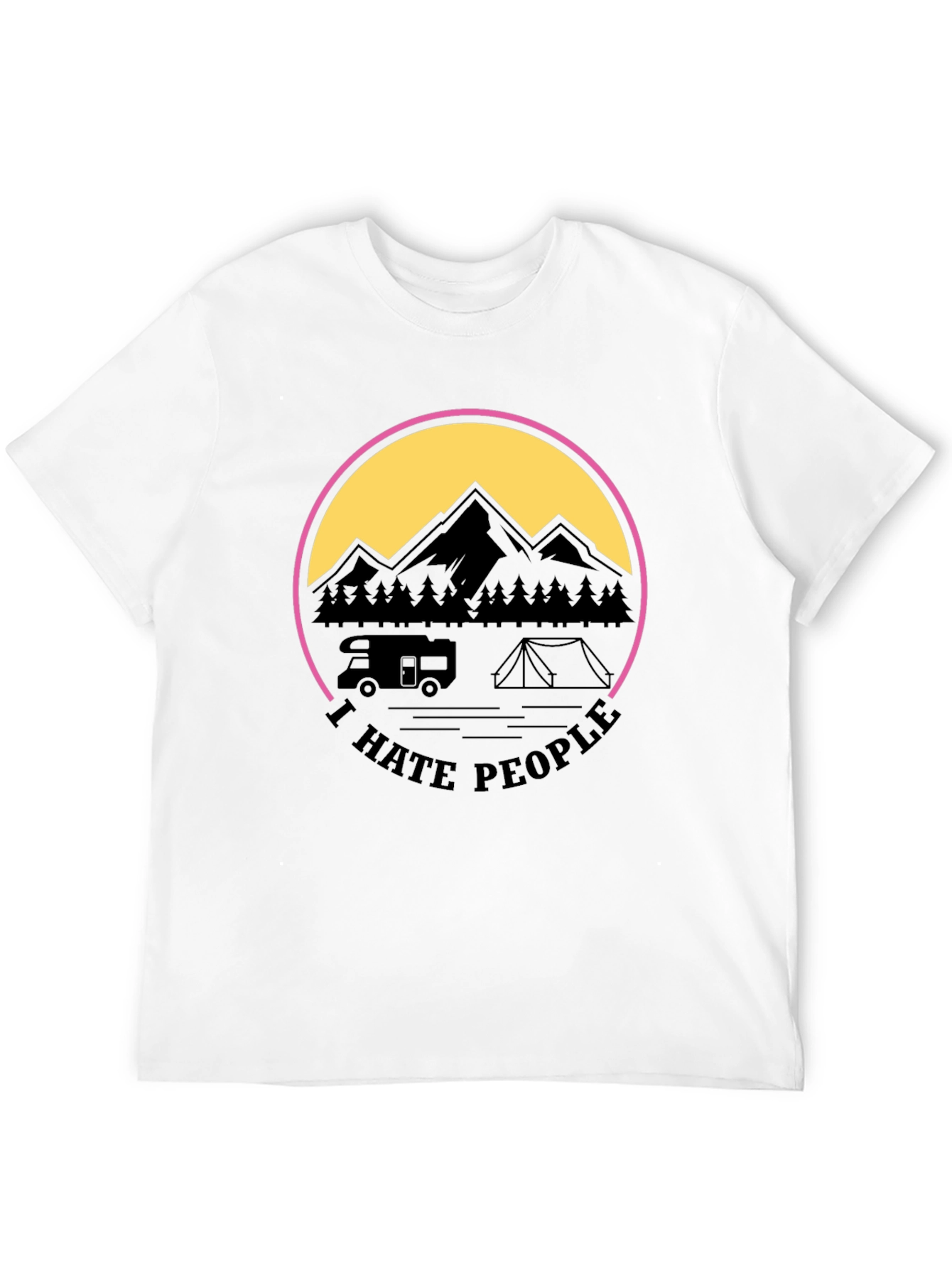I Hate People Camping Graphic Tee