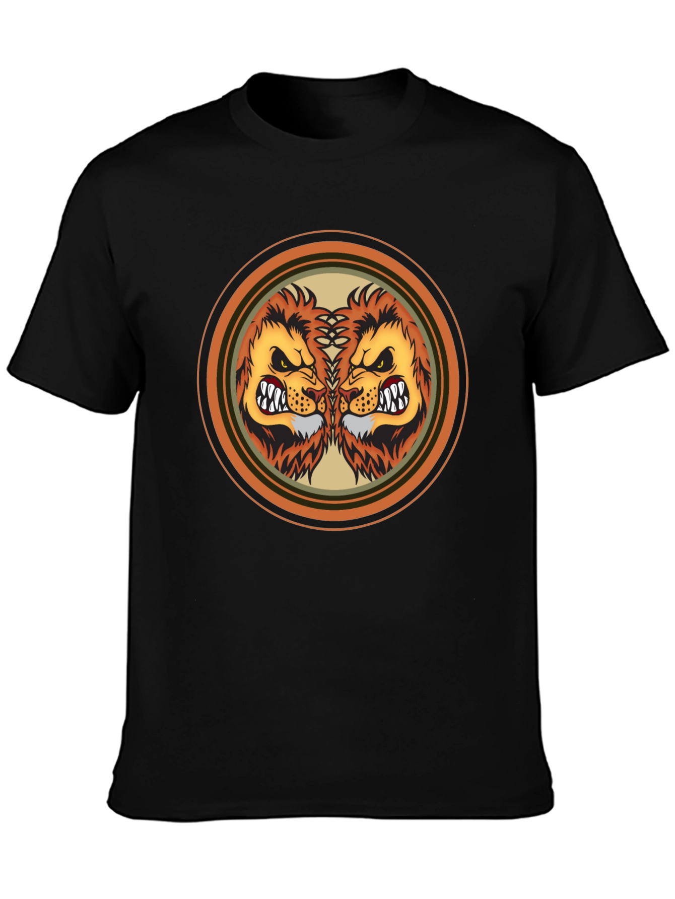 Lion Double Vision Graphic Tee - Fierce Style