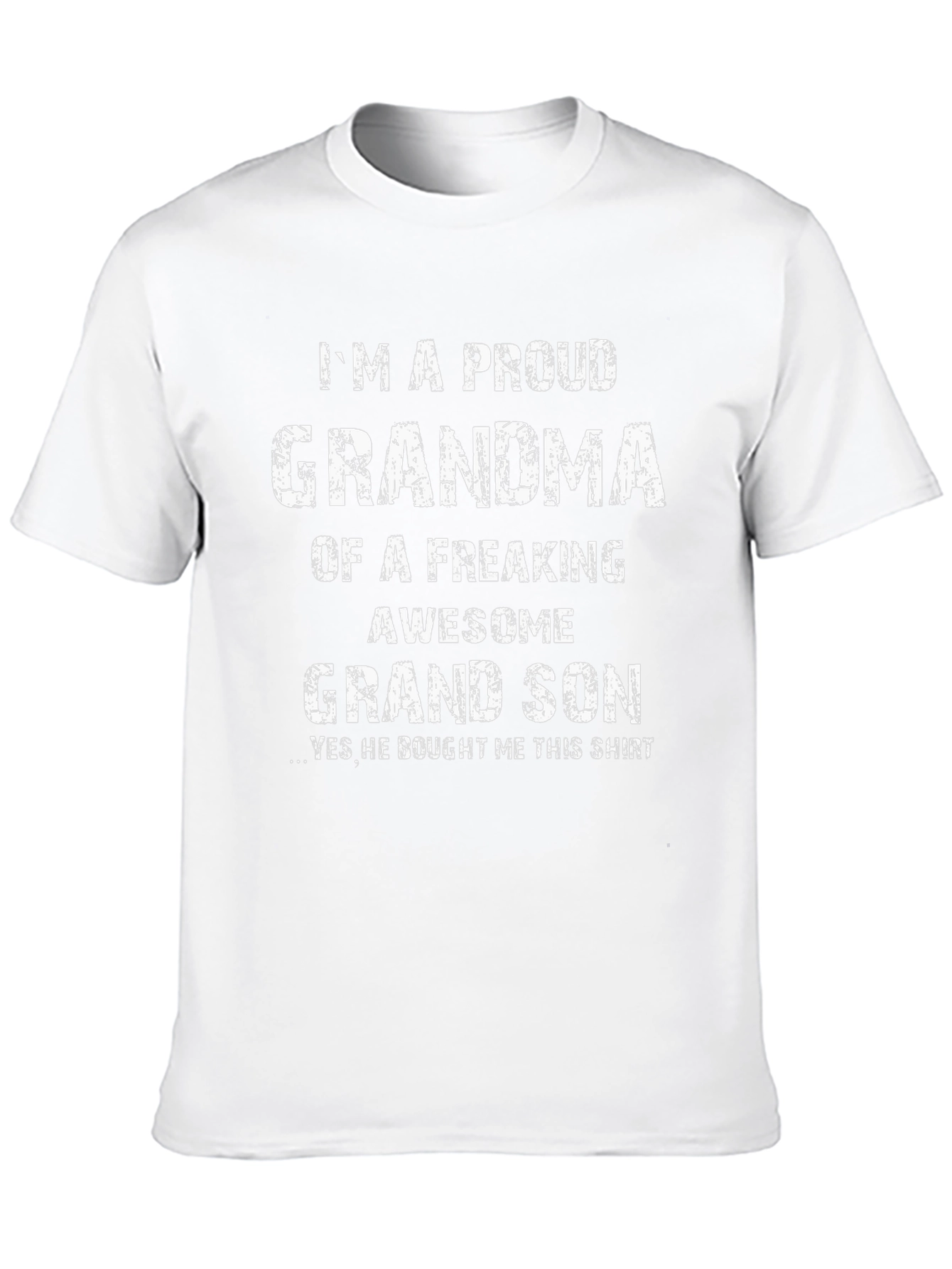 Proud Grandma Graphic T-Shirt - Freaking Awesome Grandson