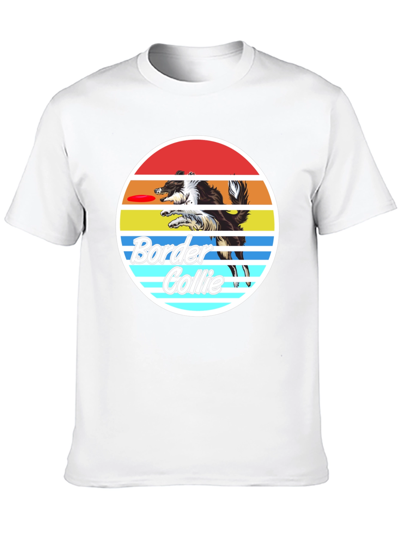 Border Collie Retro Graphic Tee