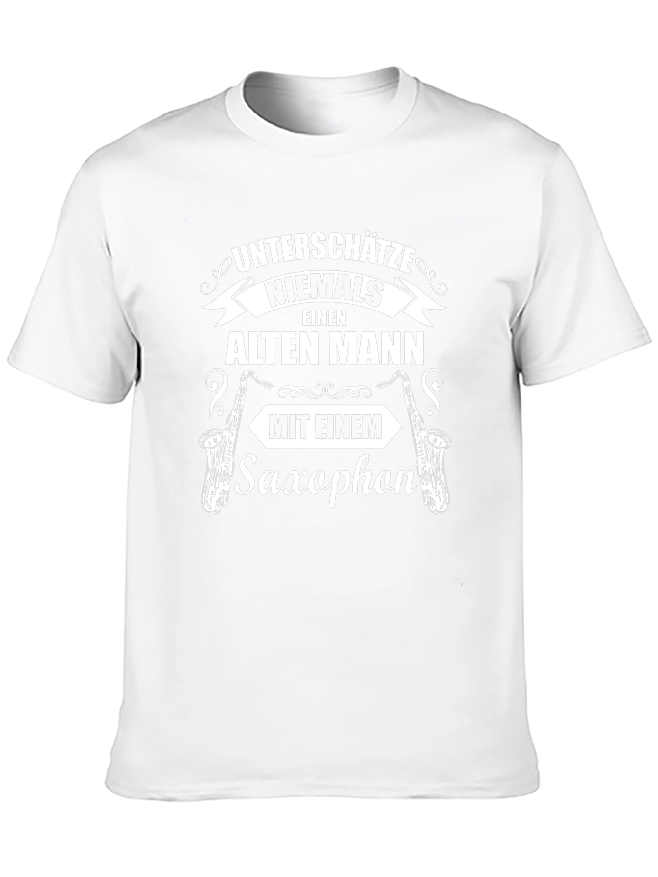 Saxophonist Old Man Graphic T-Shirt