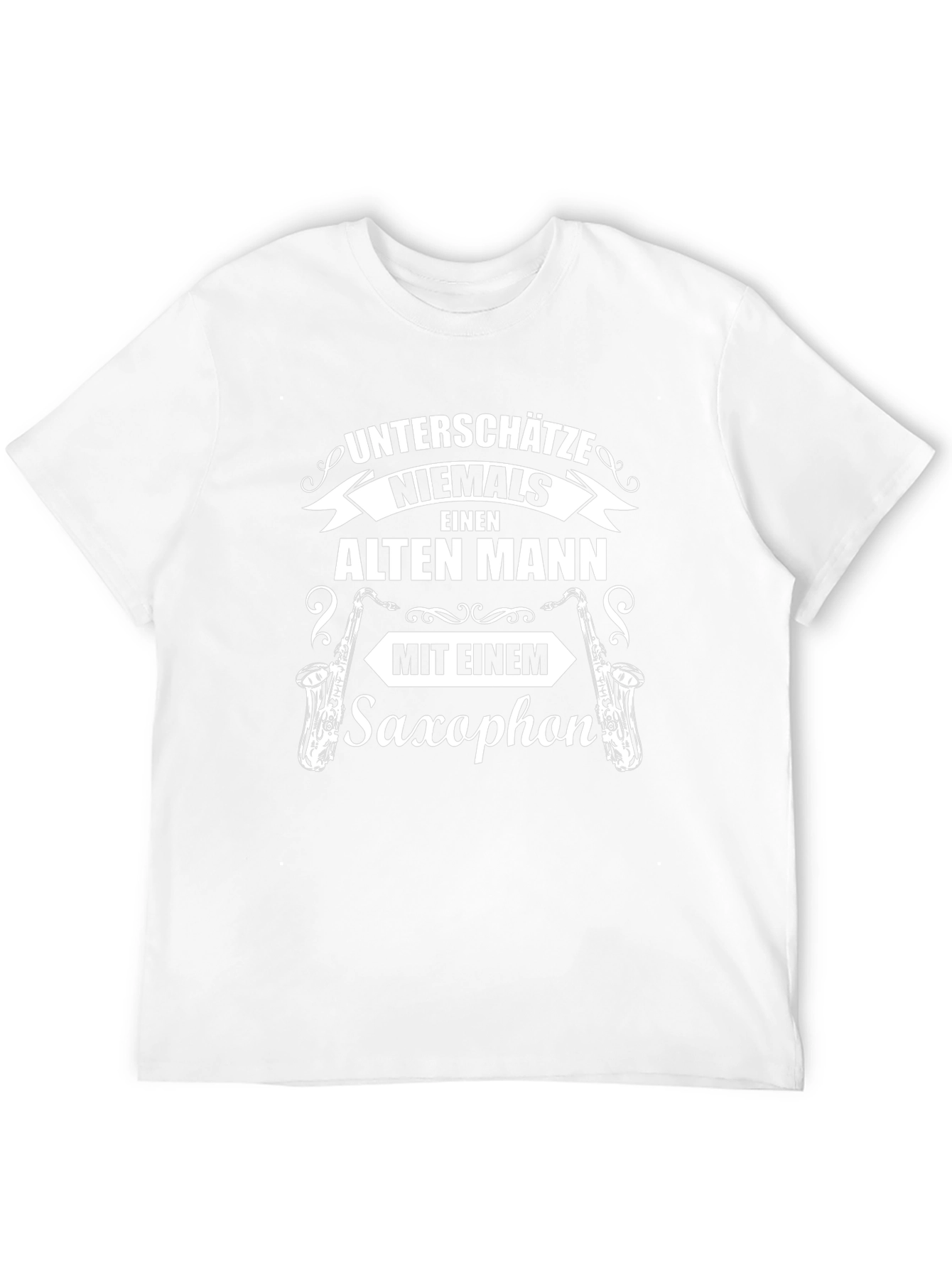 Saxophonist Old Man Graphic T-Shirt