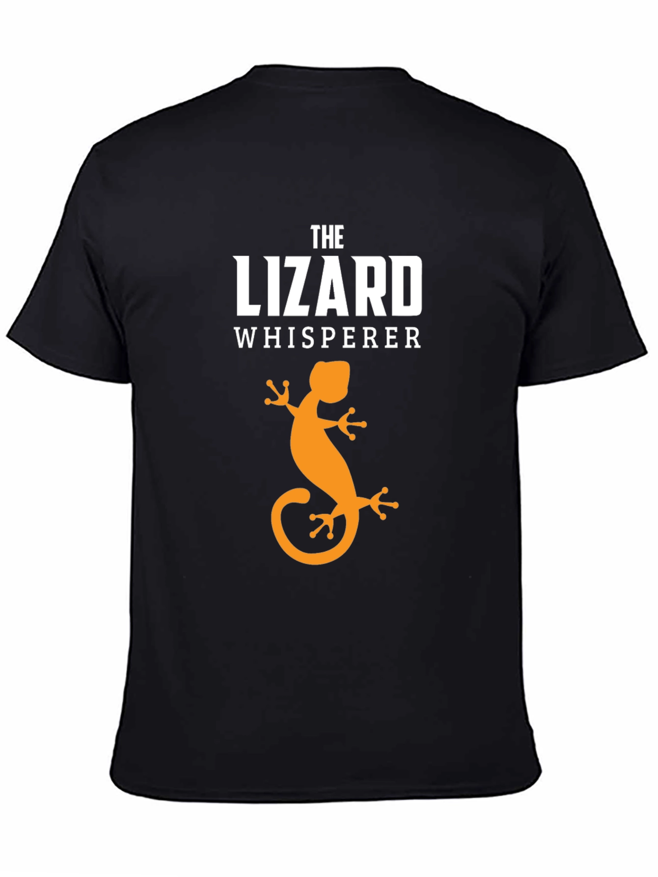 The Lizard Whisperer Black Graphic T-Shirt