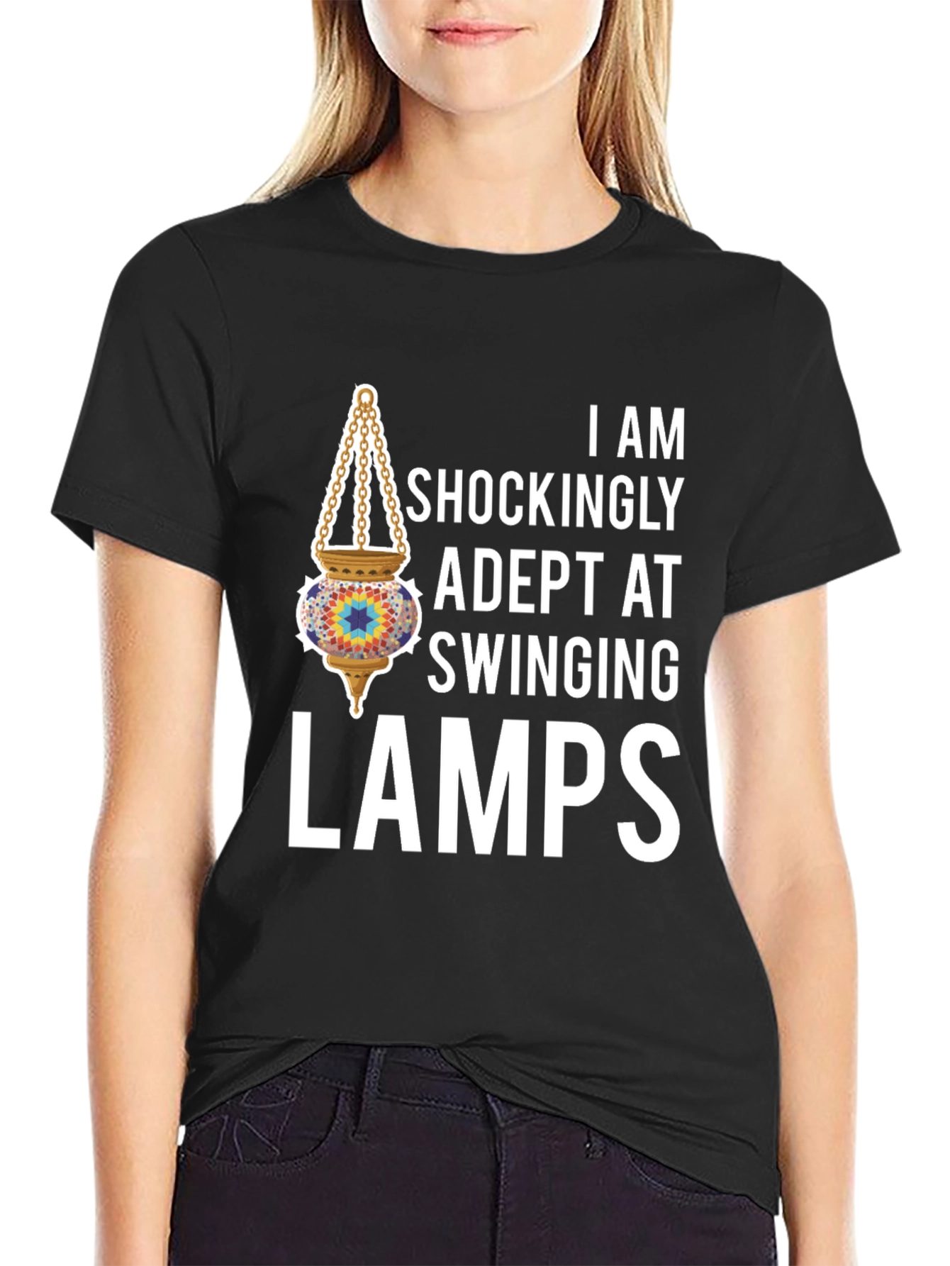 Adept Swinging Lamps Graphic T-Shirt