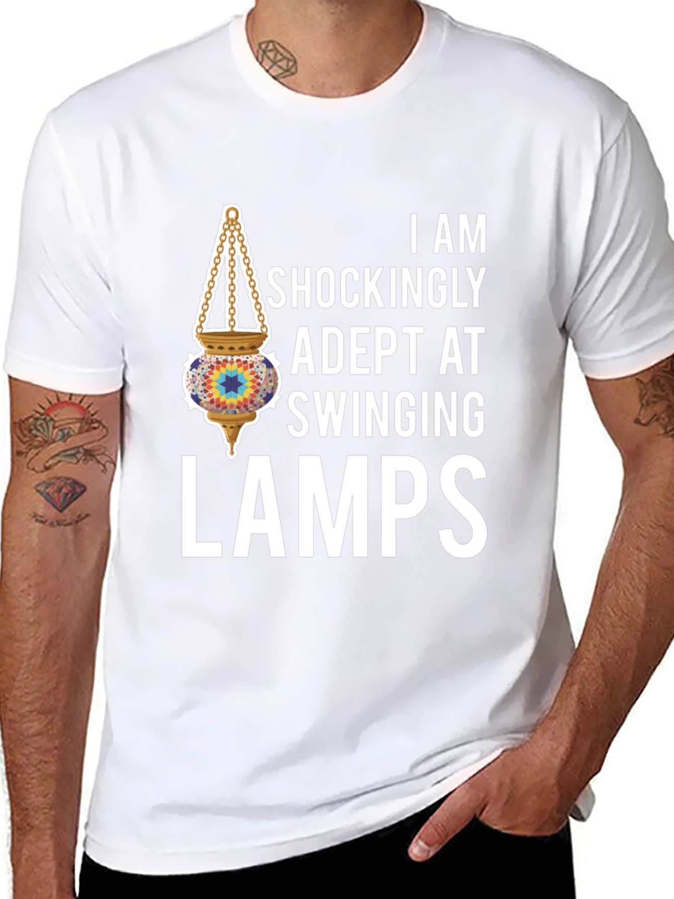 Adept Swinging Lamps Graphic T-Shirt