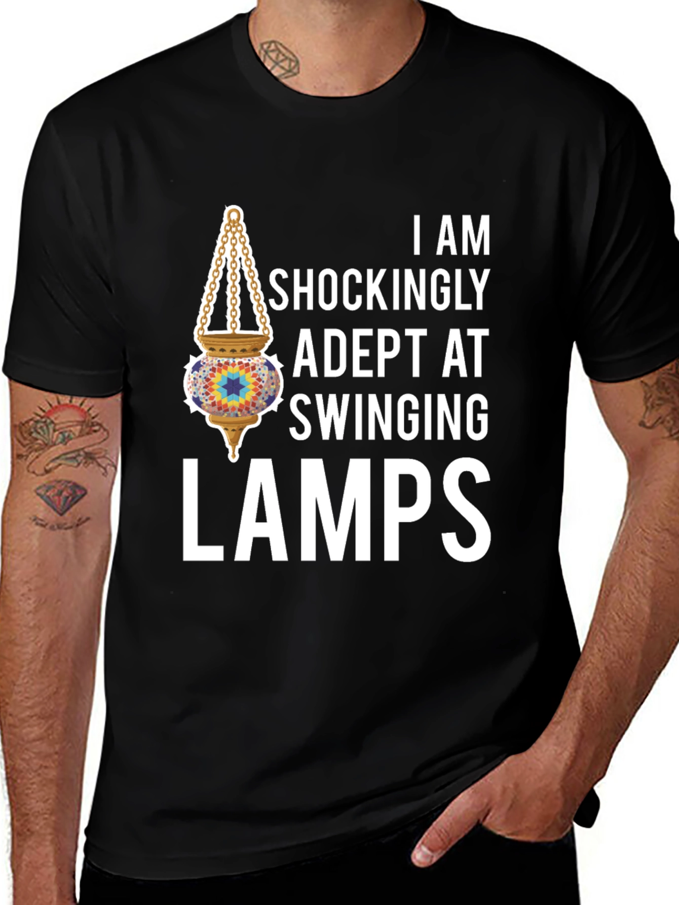 Adept Swinging Lamps Graphic T-Shirt
