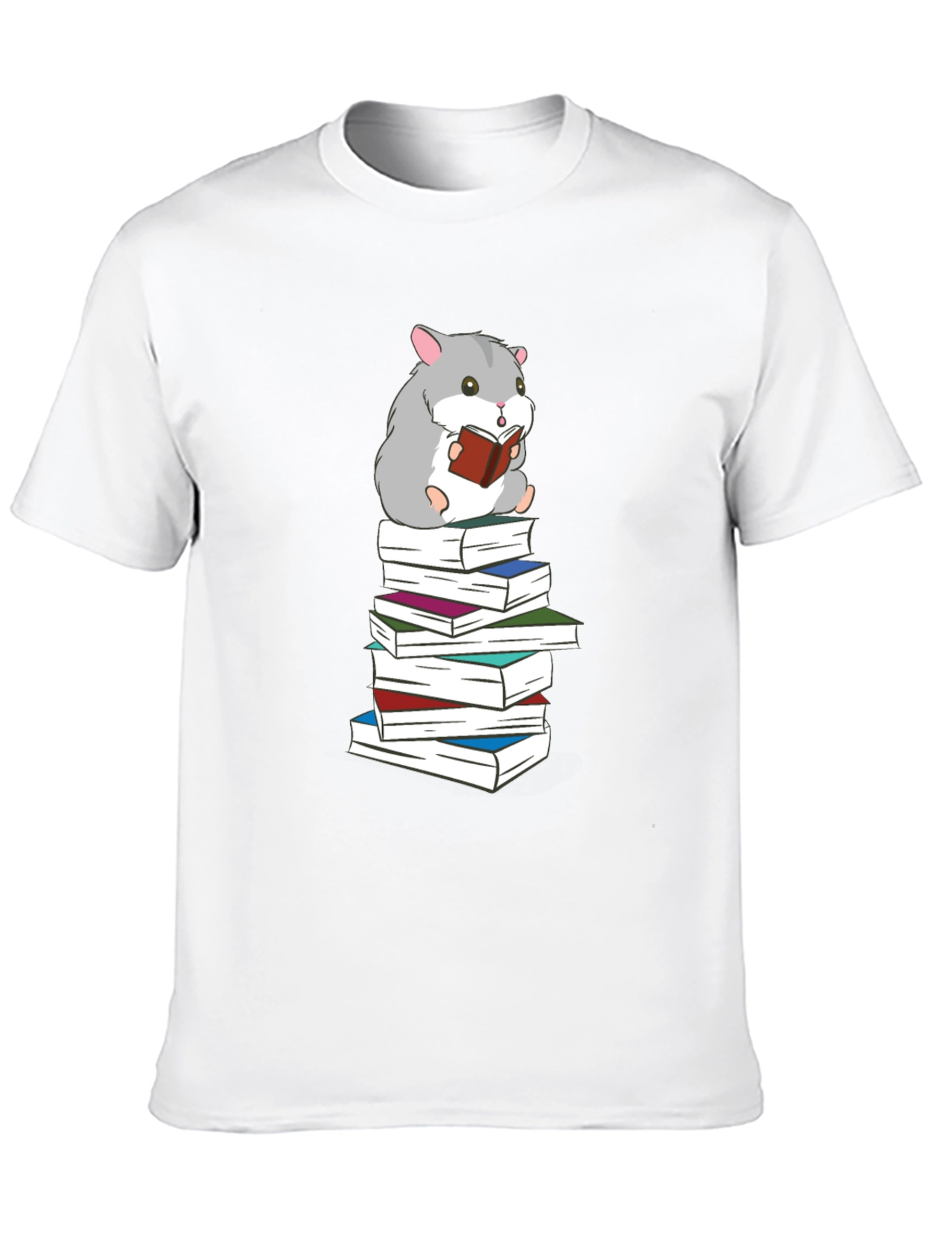 Hamster Reading Book T-Shirt