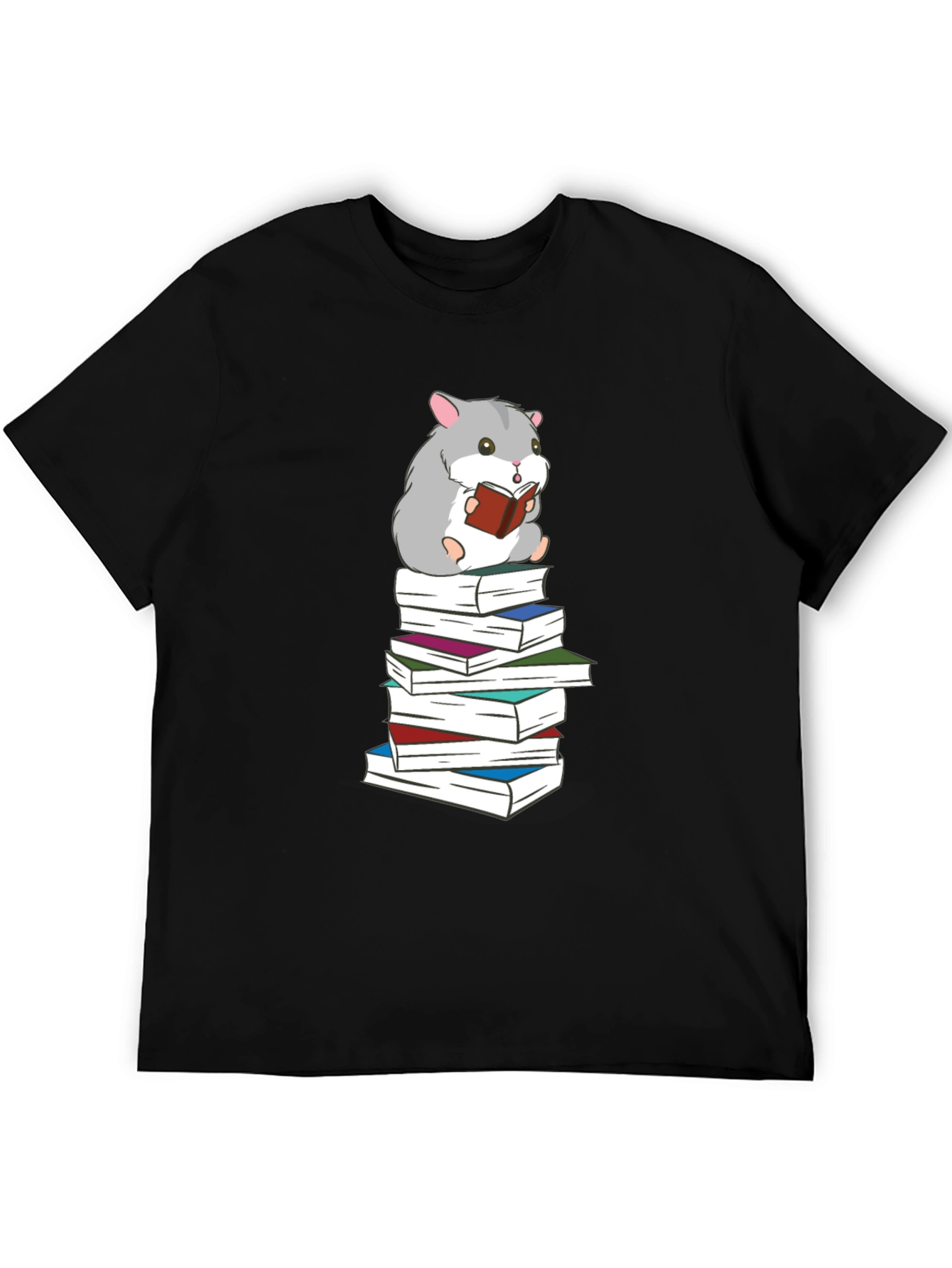 Hamster Reading Book T-Shirt
