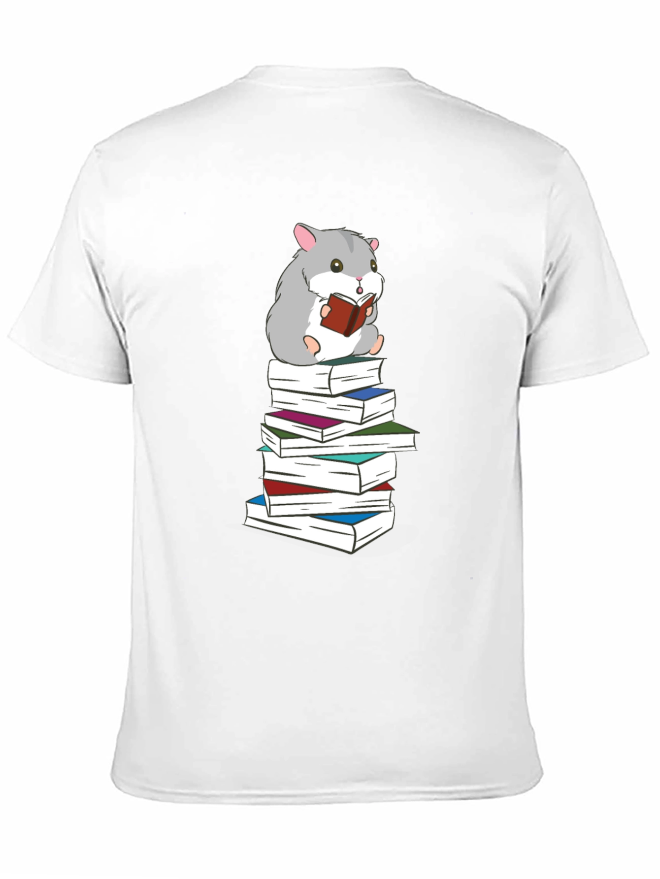 Hamster Reading Book T-Shirt