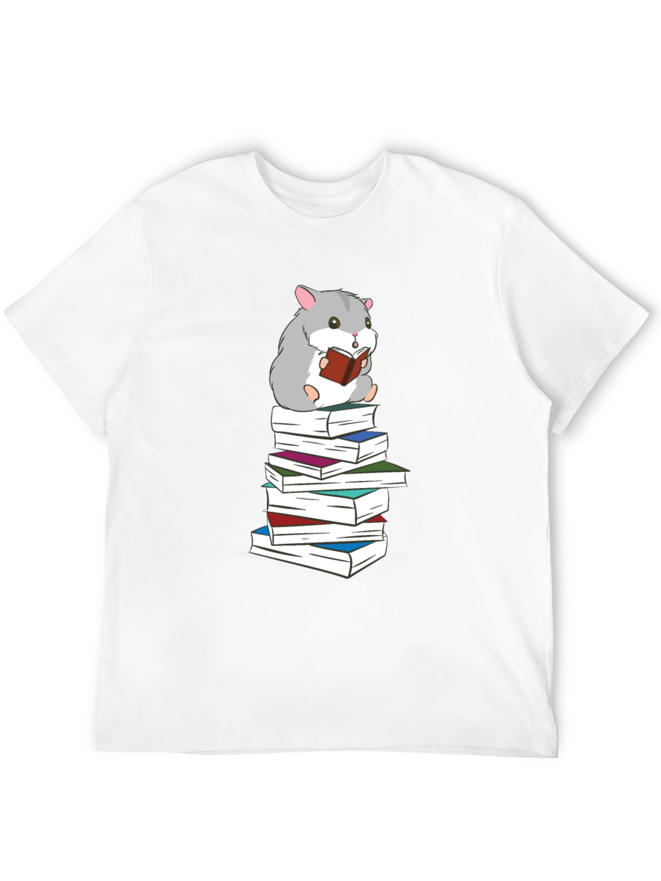 Hamster Reading Book T-Shirt