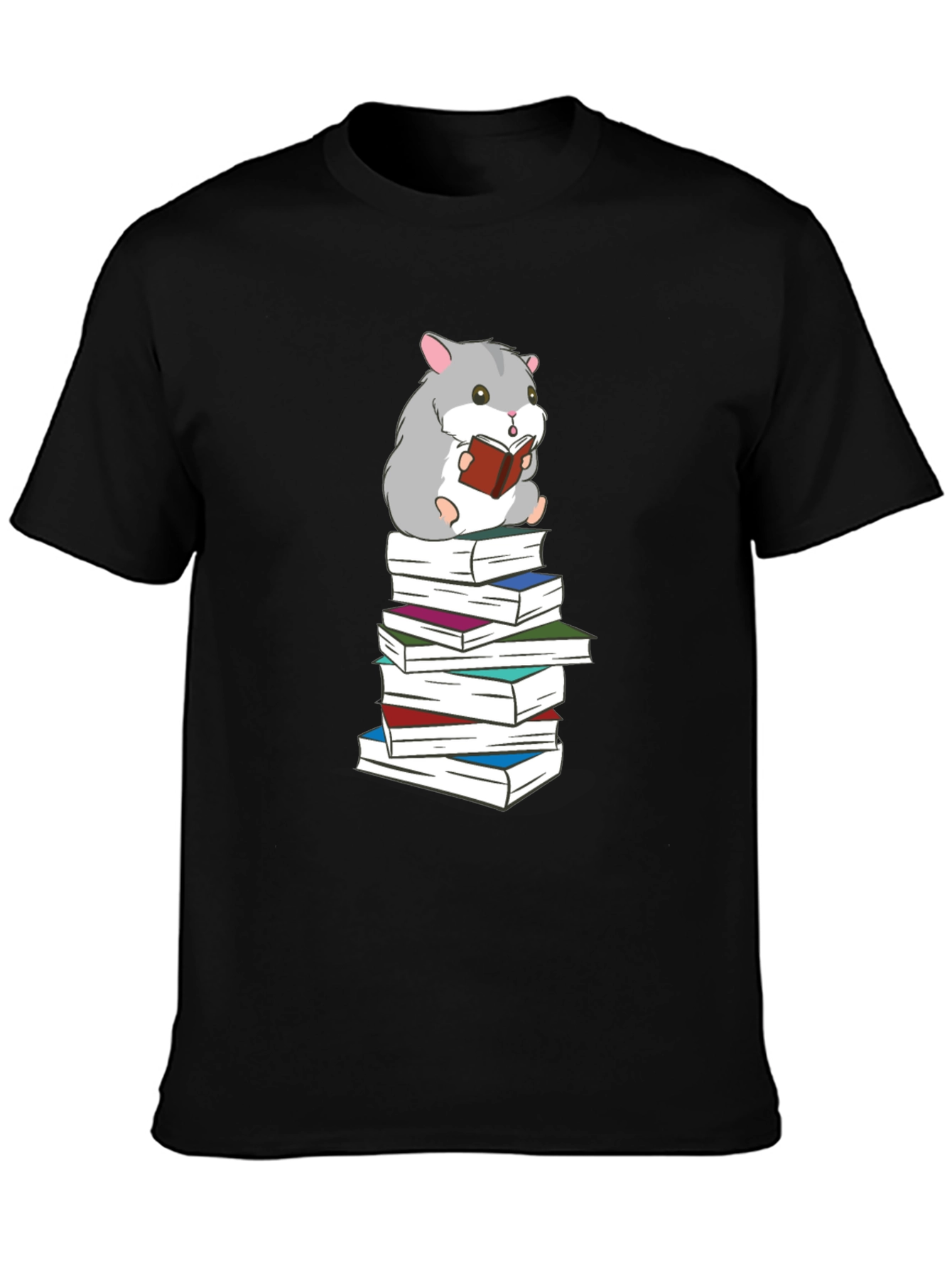 Hamster Reading Book T-Shirt