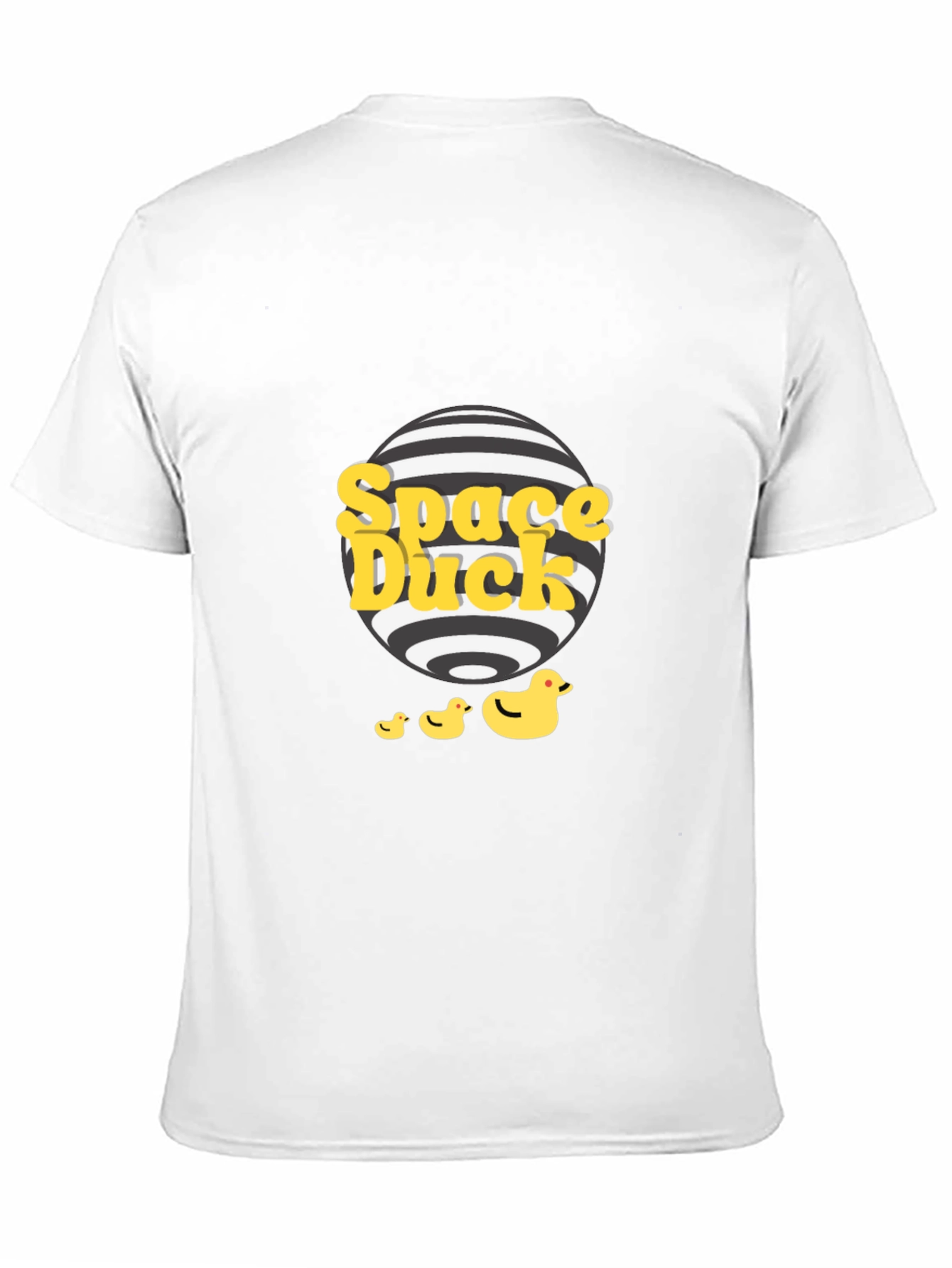 Space Duck Graphic Tee - Quirky Black T-Shirt