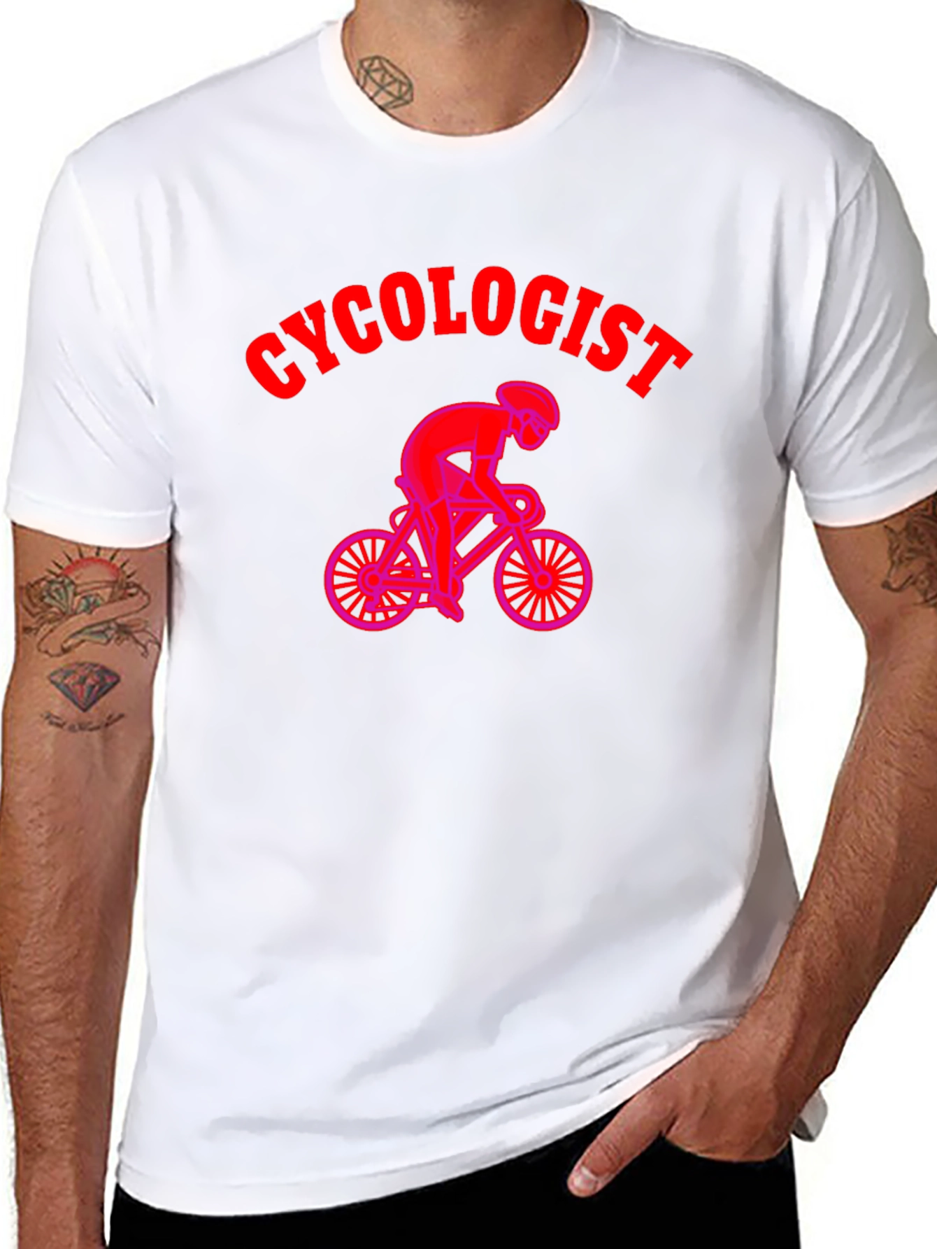 Cycologist Black T-Shirt - Cycling Enthusiast Apparel